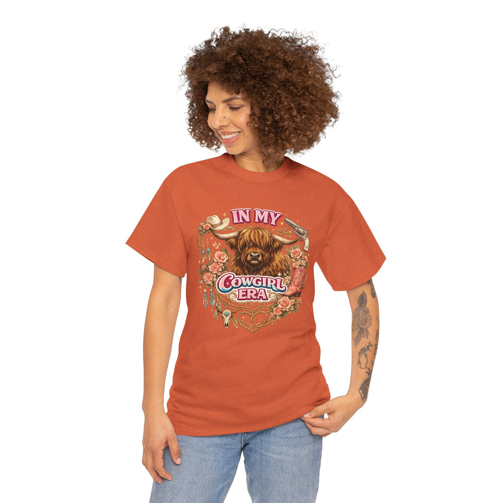 In My Cowgirl Era Highland Cow Tee