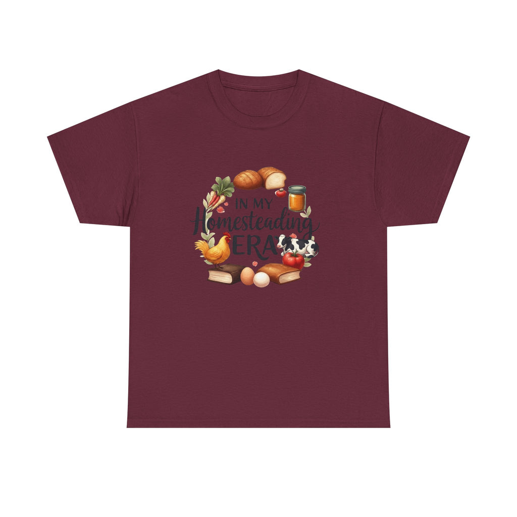 Homesteading Era Tee — Cute Bread, Chickens & Eggs Design