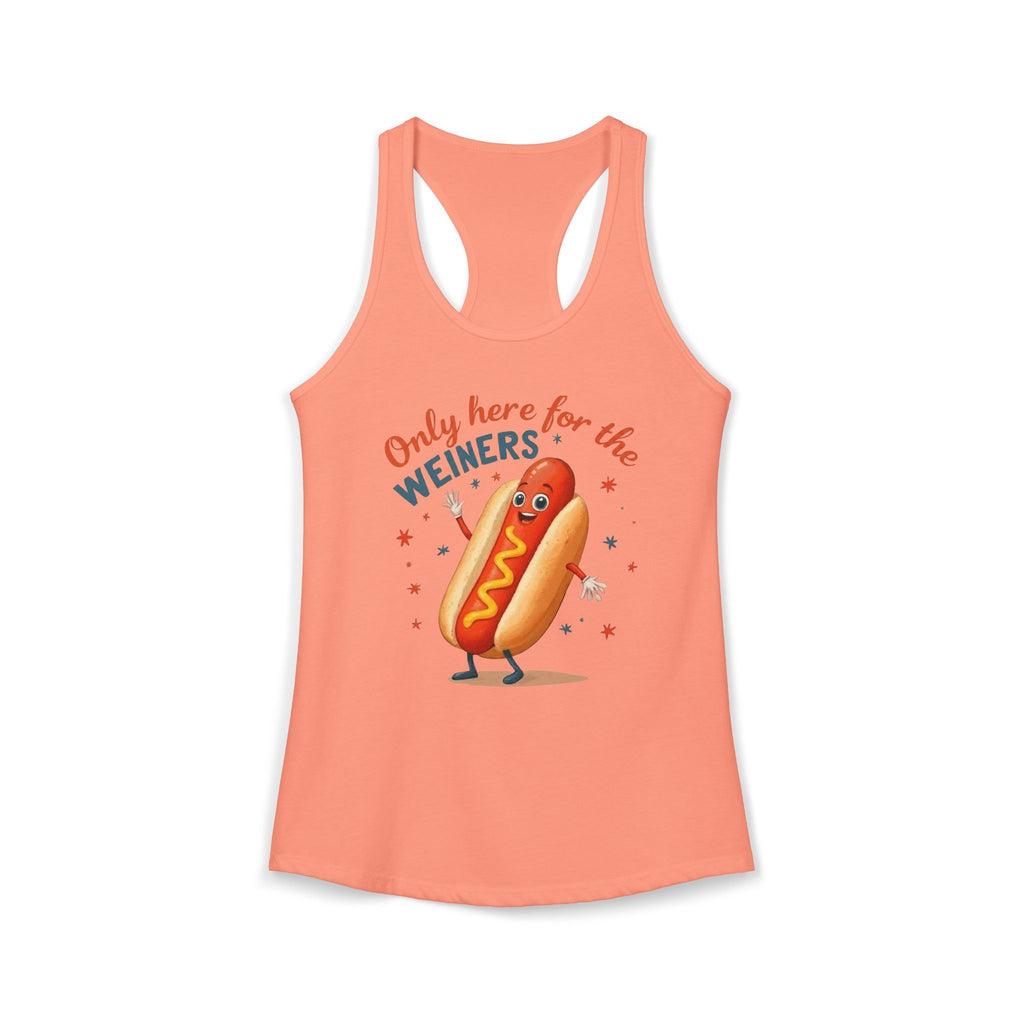 'Only Here for the Weiners' Hot Dog Cookout Tank