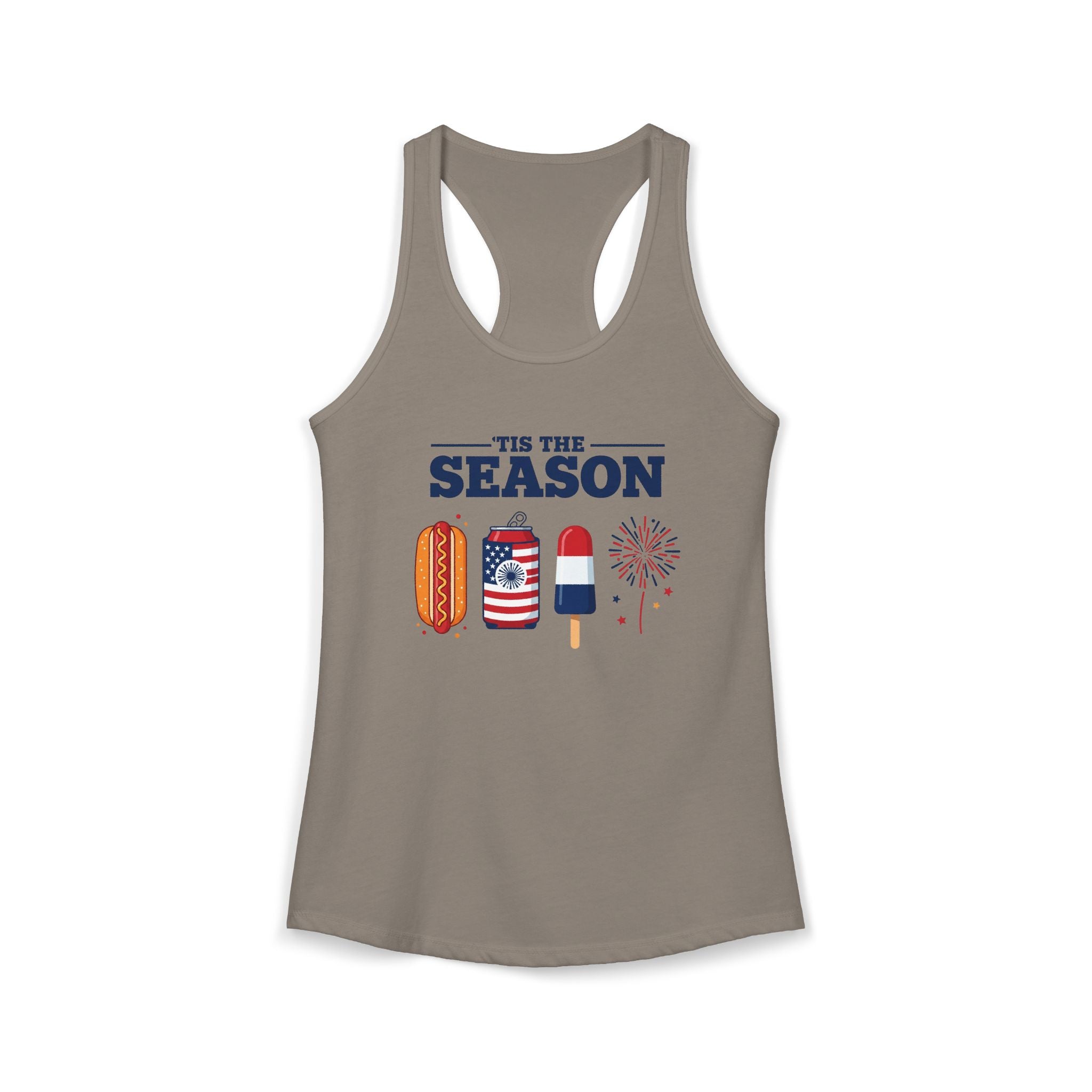 4th of July USA 'Tis the Season Racerback Tank