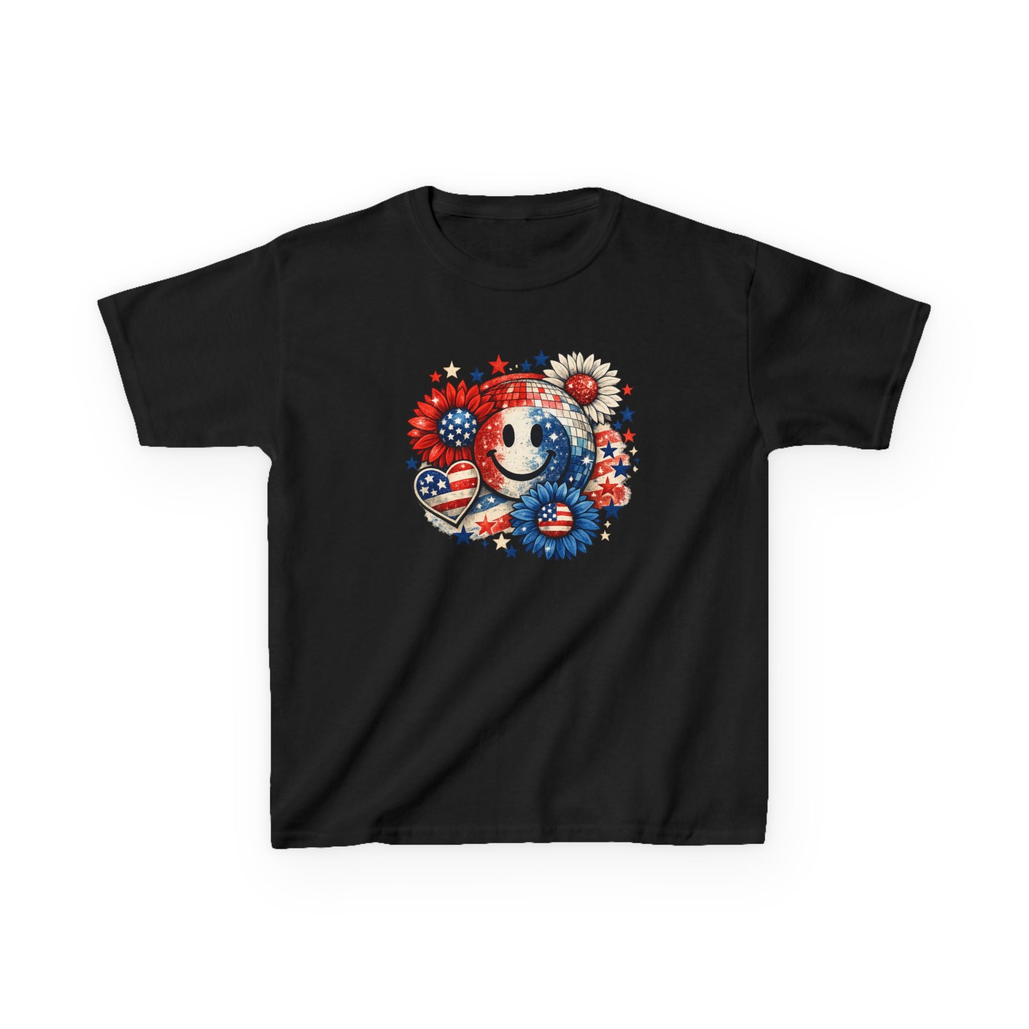Girls American 4th of July T-Shirt