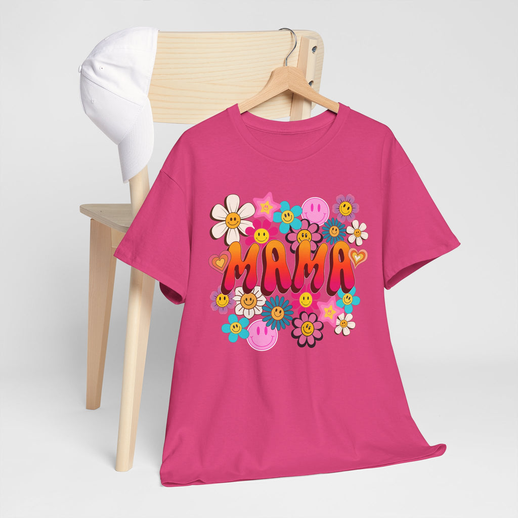 Mama Floral Tee — Retro Cute Flower Mom T‑Shirt