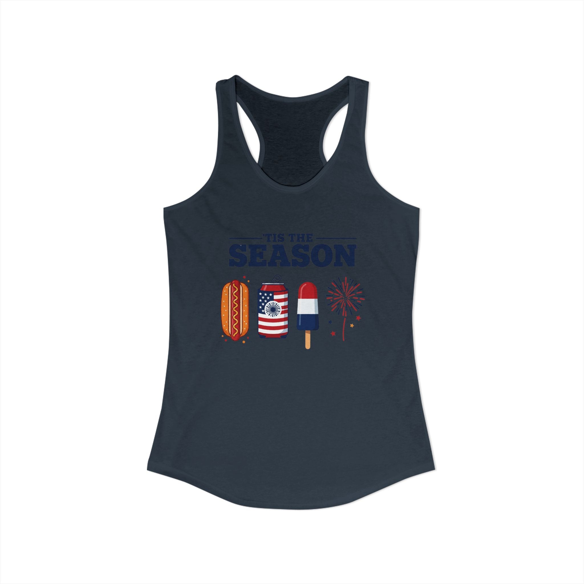 4th of July USA 'Tis the Season Racerback Tank