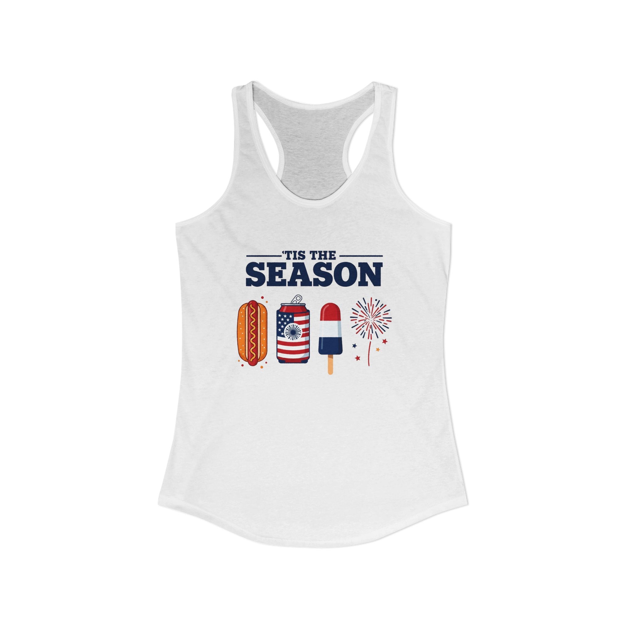 4th of July USA 'Tis the Season Racerback Tank