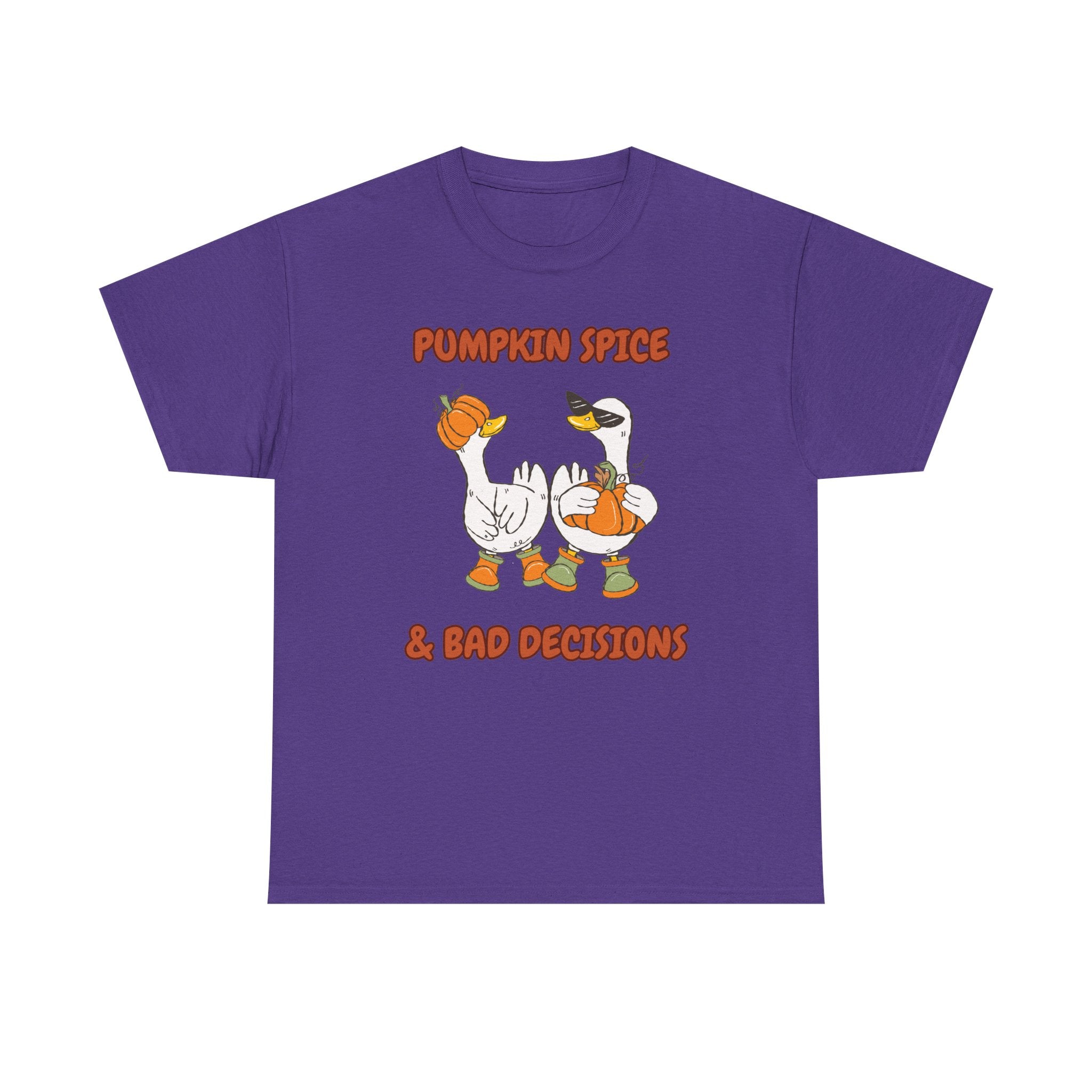 Pumpkin Spice & Bad Decisions Heavy Cotton Tee