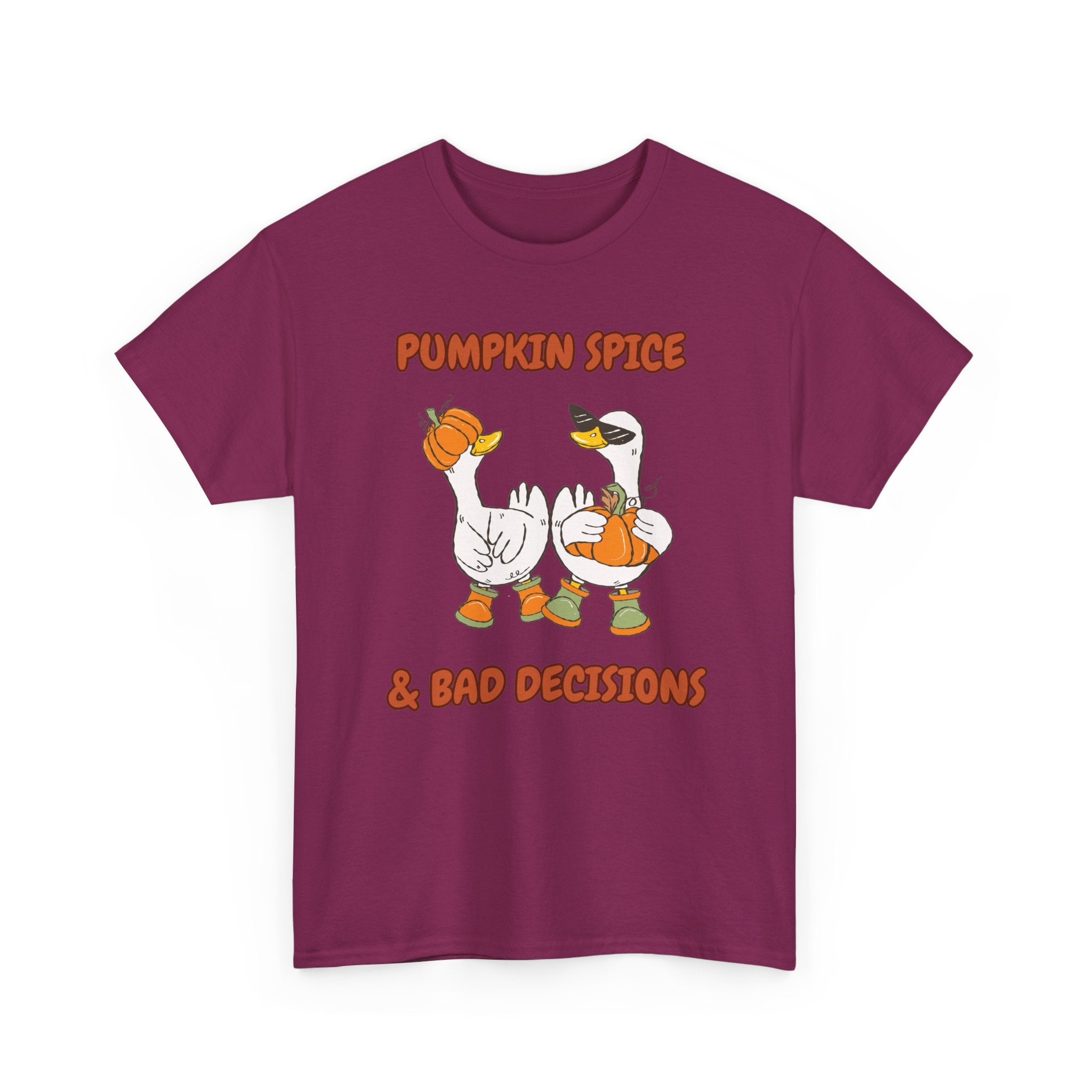 Pumpkin Spice & Bad Decisions Heavy Cotton Tee