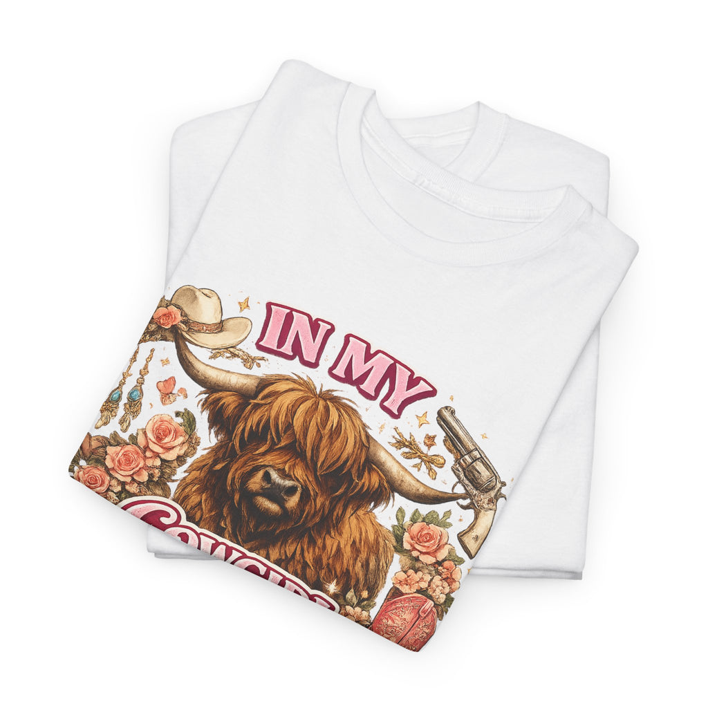 In My Cowgirl Era Highland Cow Tee