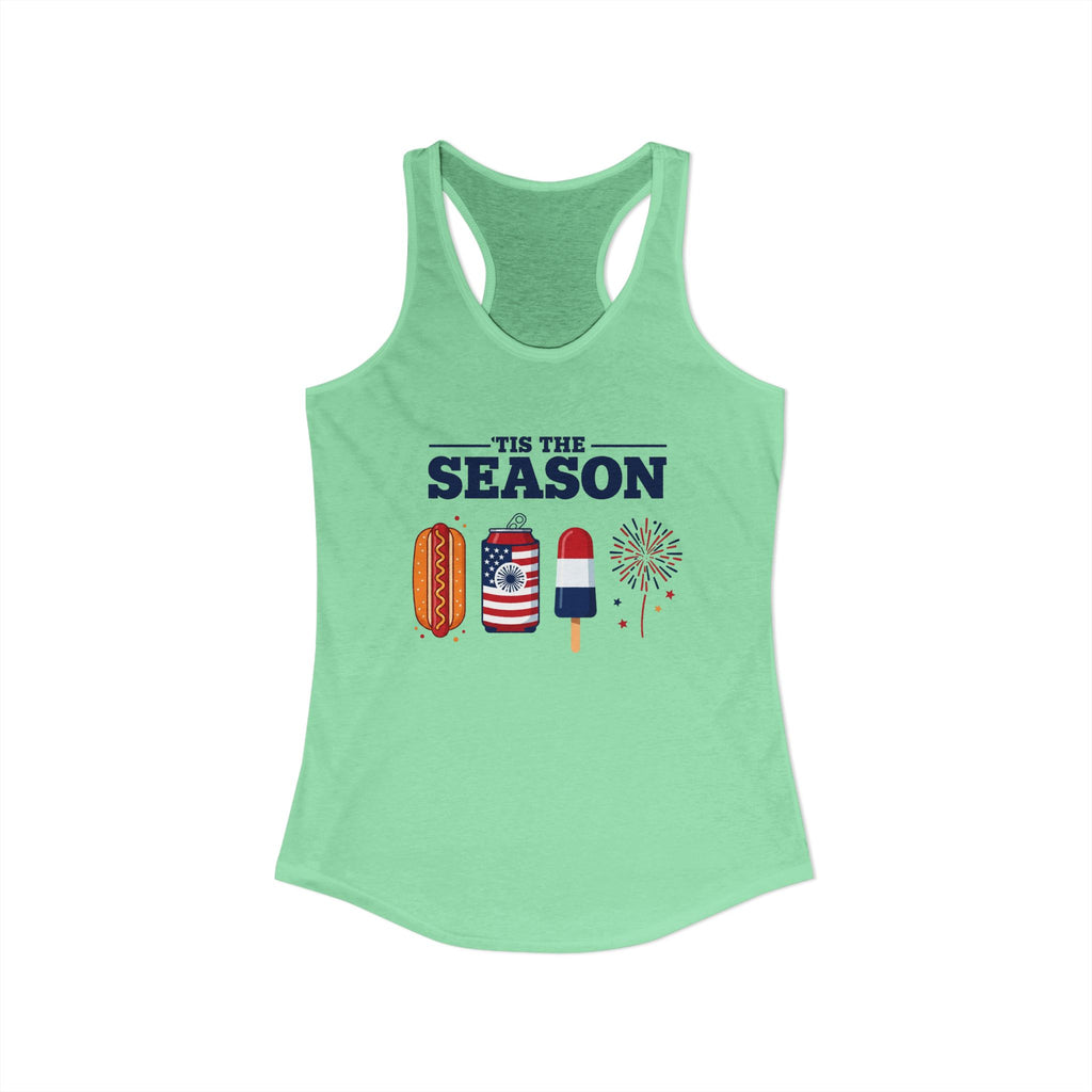 4th of July USA 'Tis the Season Racerback Tank