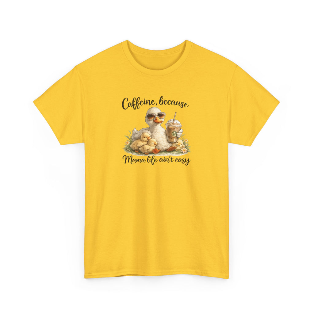 Mom Life Coffee Tee — Cute Mom & Baby Duck Caffeine Shirt