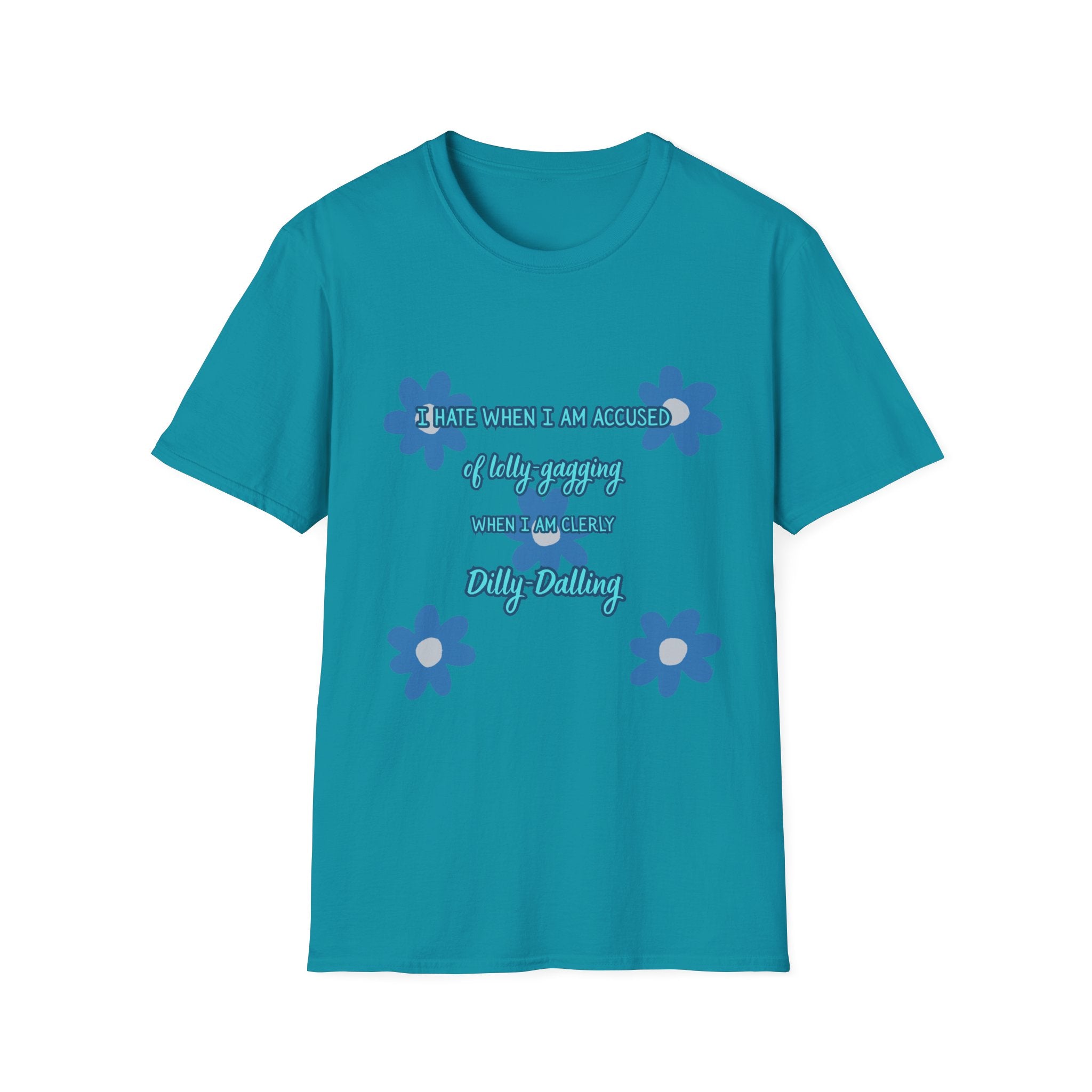 Graphic T-Shirt — "I Smile When I Am Asked If I’m Okay, When I’m Not" Floral Mental Health Tee