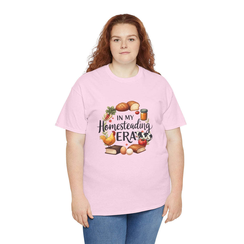 Homesteading Era Tee — Cute Bread, Chickens & Eggs Design