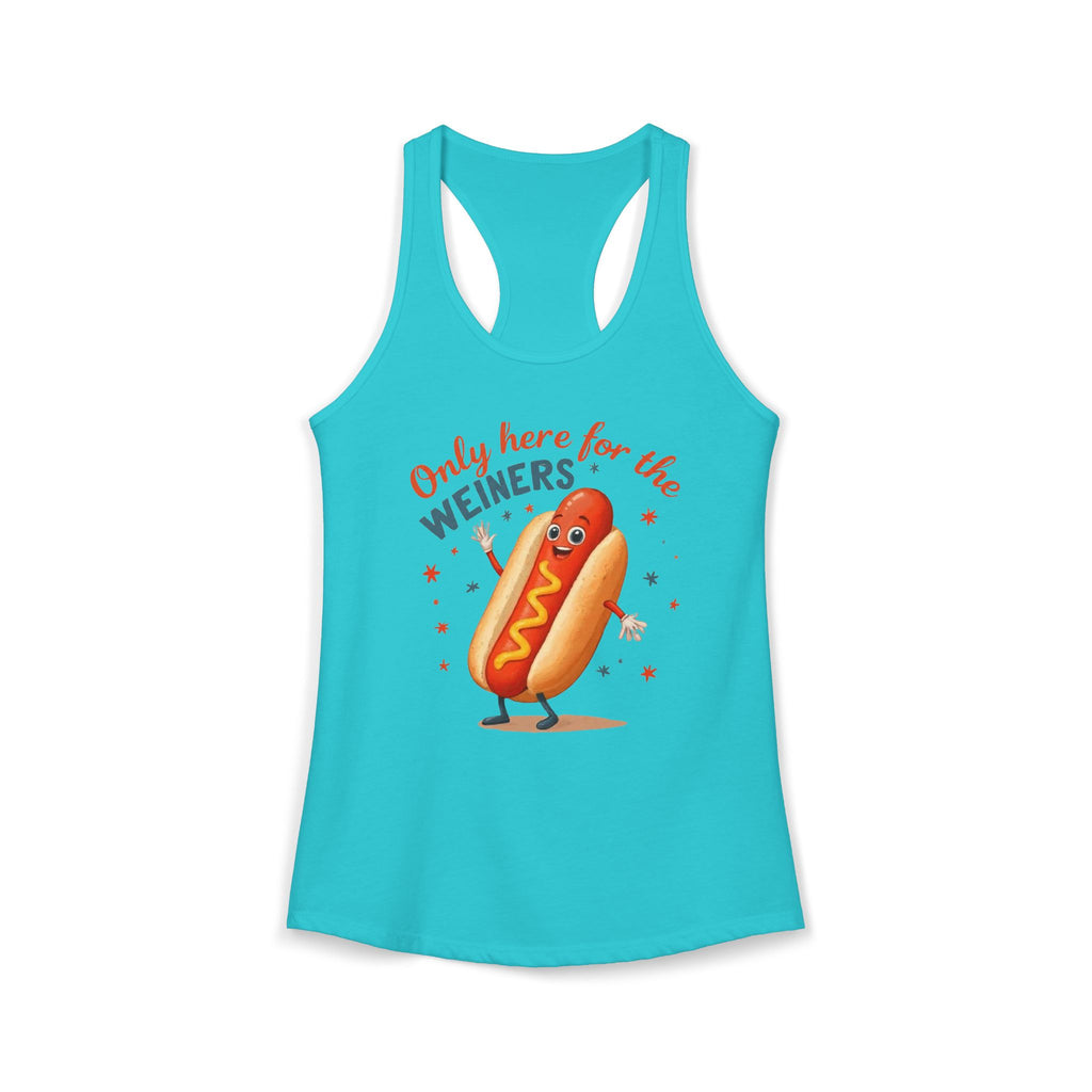'Only Here for the Weiners' Hot Dog Cookout Tank