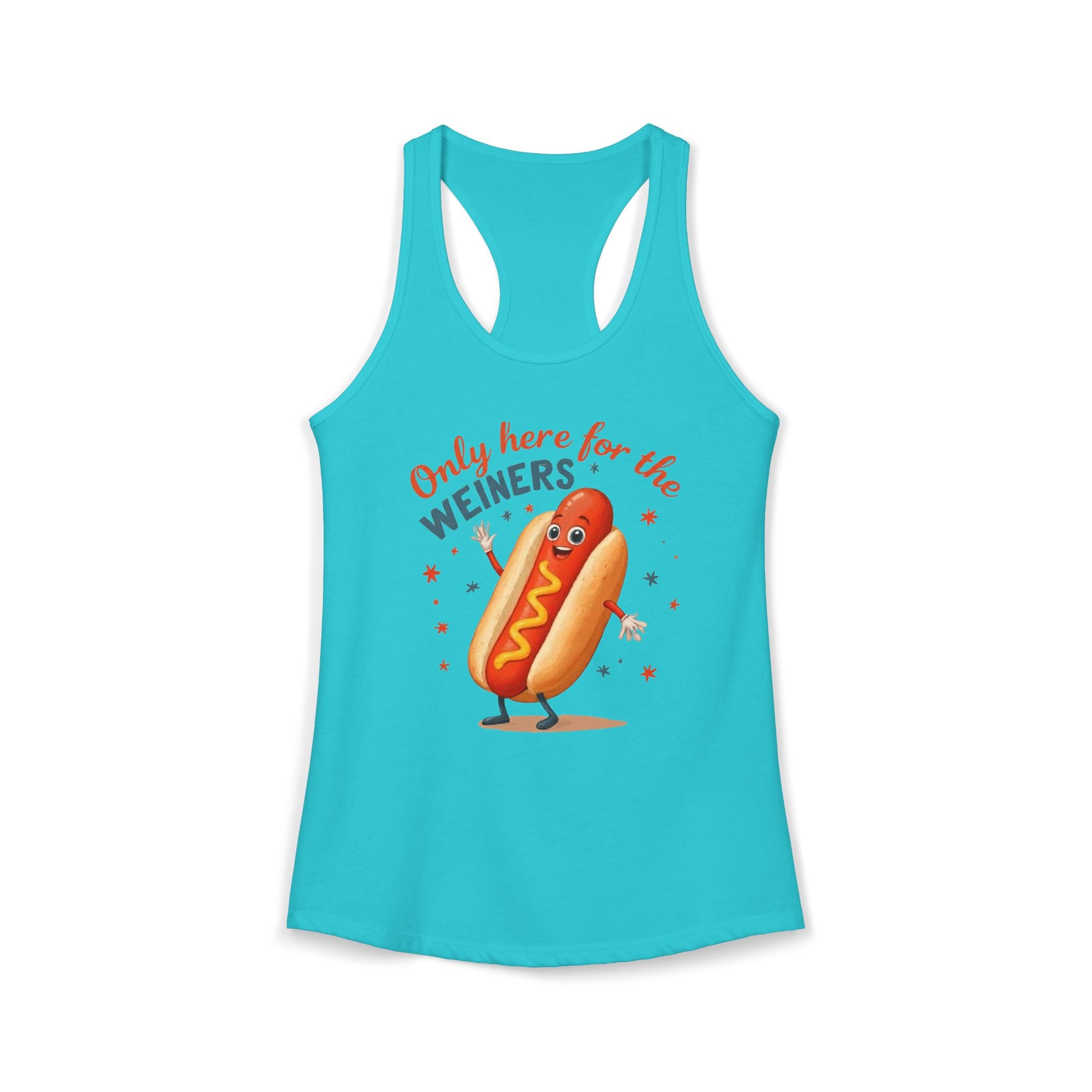 'Only Here for the Weiners' Hot Dog Cookout Tank