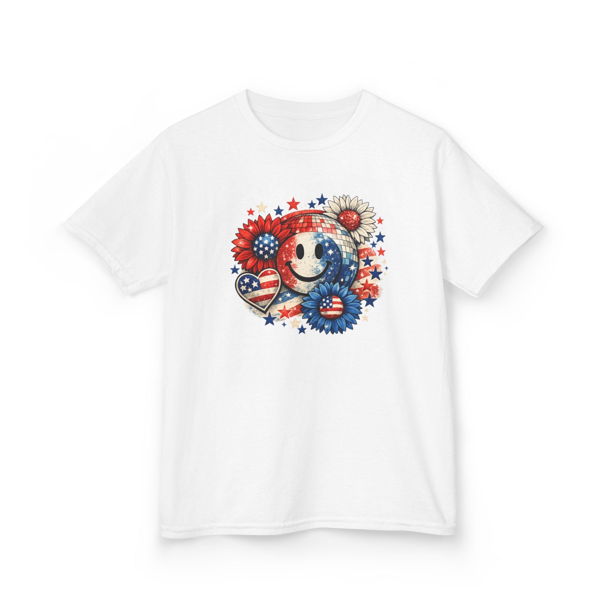Girls American 4th of July T-Shirt