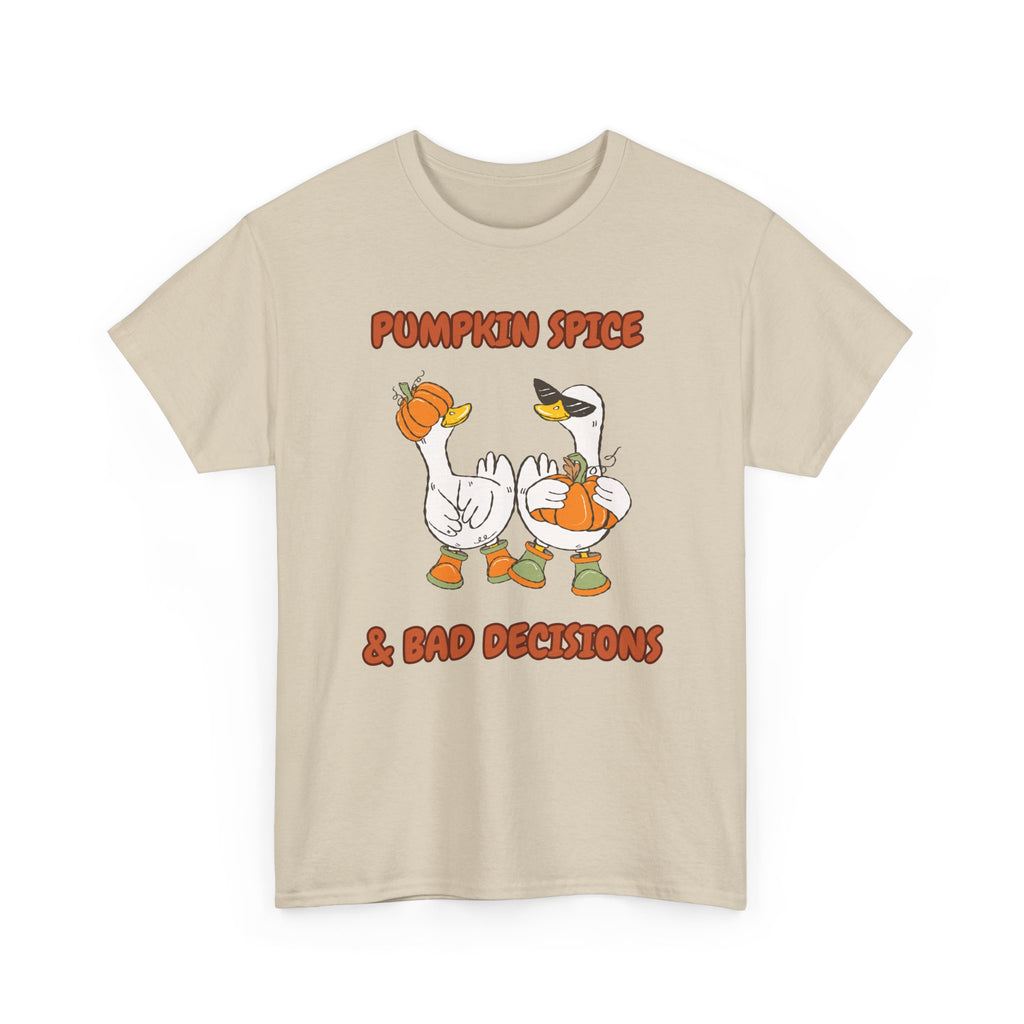 Pumpkin Spice & Bad Decisions Heavy Cotton Tee