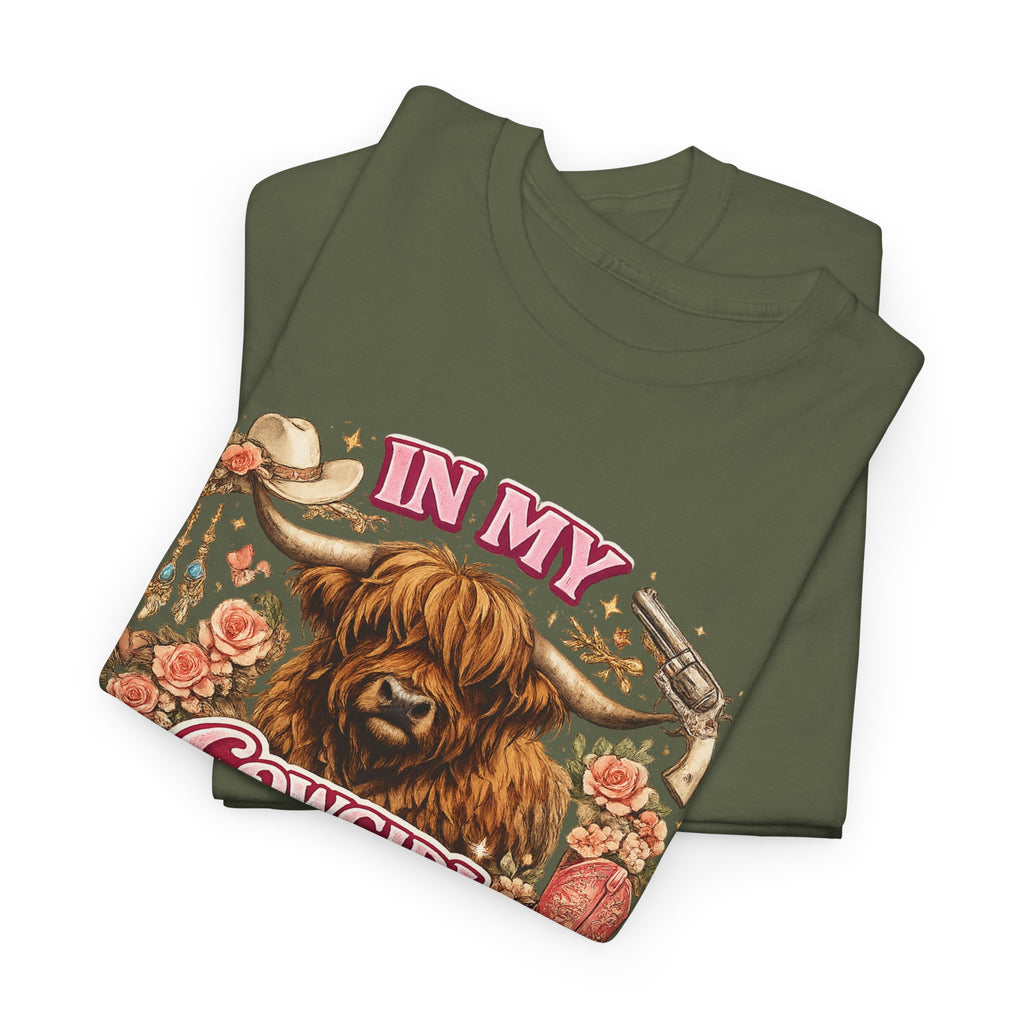 In My Cowgirl Era Highland Cow Tee