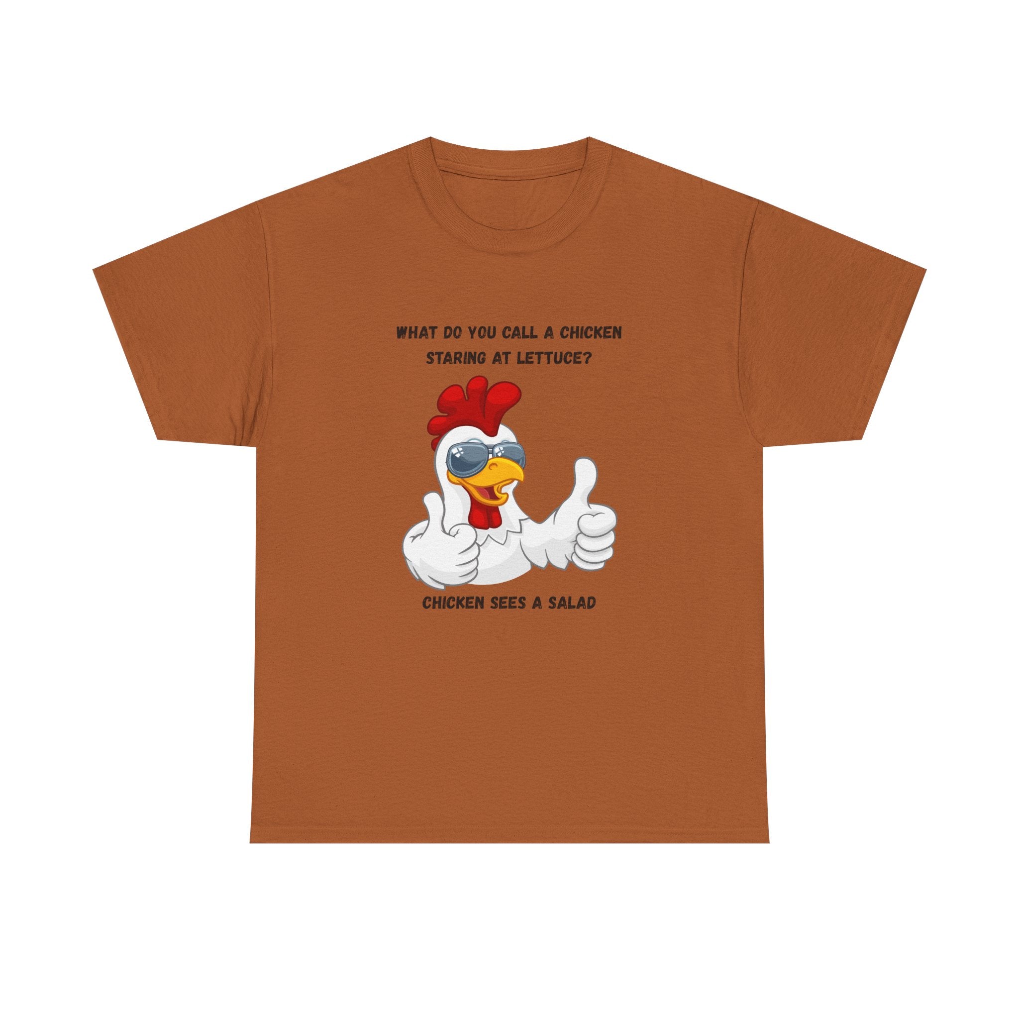 Chicken Sees A Salad Funny Pun T-Shirt