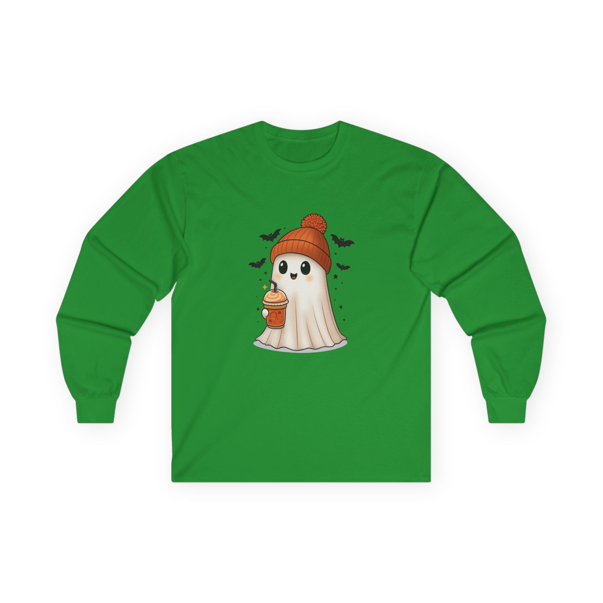 Cute Pumpkin Spice Ghost Unisex Ultra Cotton Long Sleeve Tee