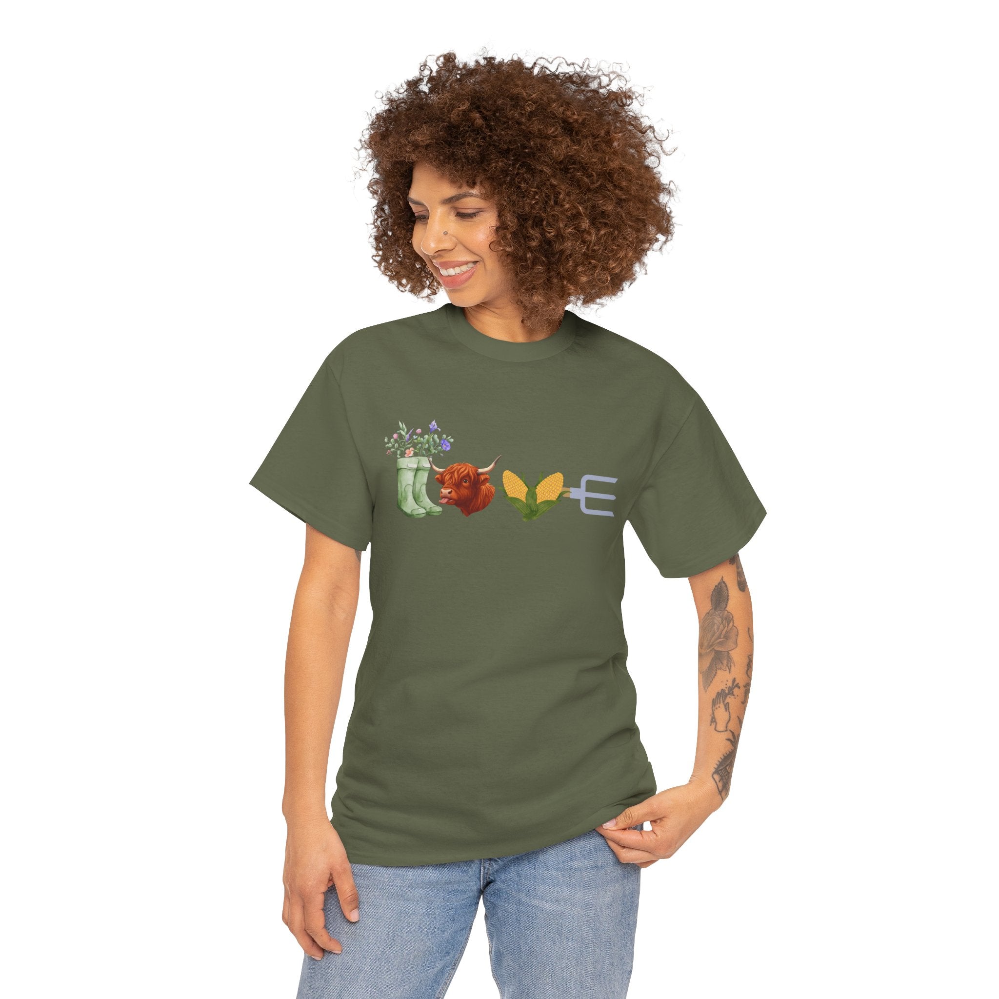 T-Shirt — Floral Garden Love Icons Tee