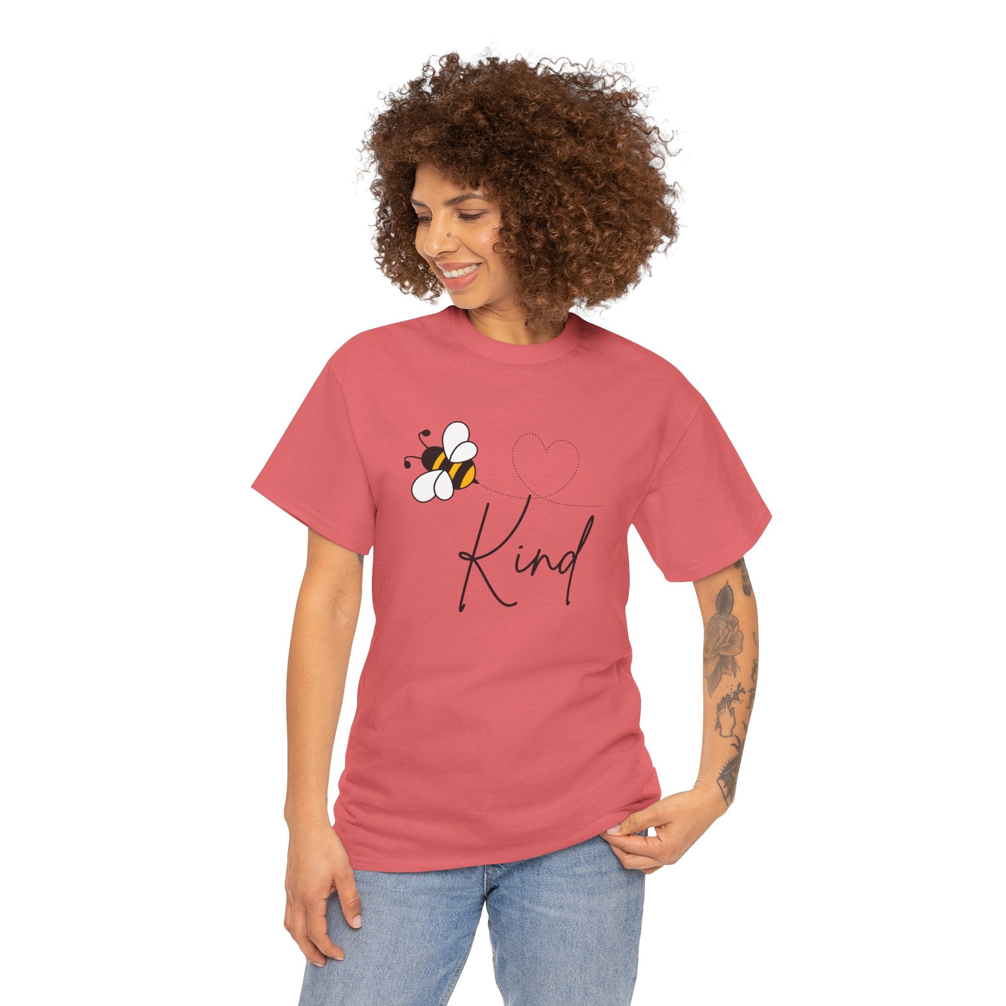 Kind Bee T‑Shirt — Minimalist Positive Message Tee