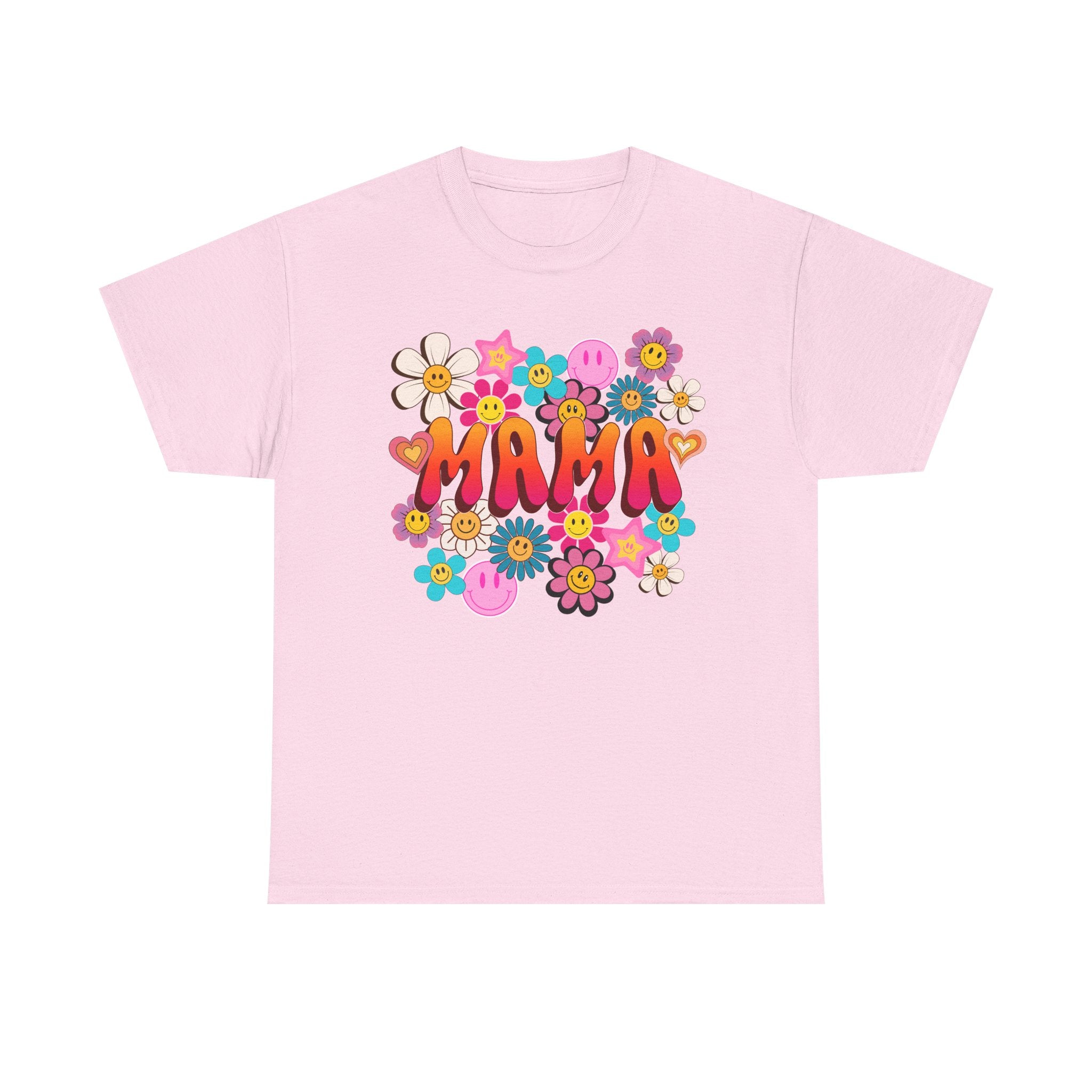Mama Floral Tee — Retro Cute Flower Mom T‑Shirt