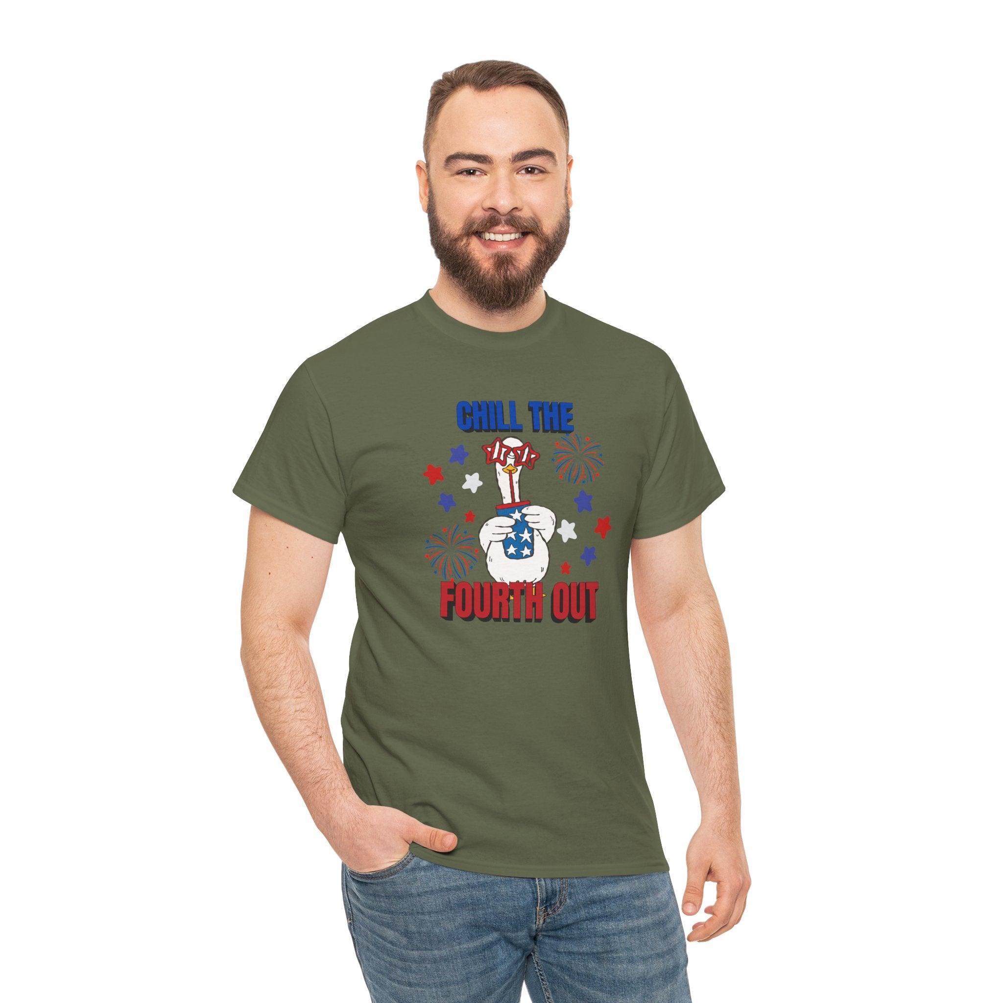 Chill the FOURTH Out - Funny Goose T-Shirt