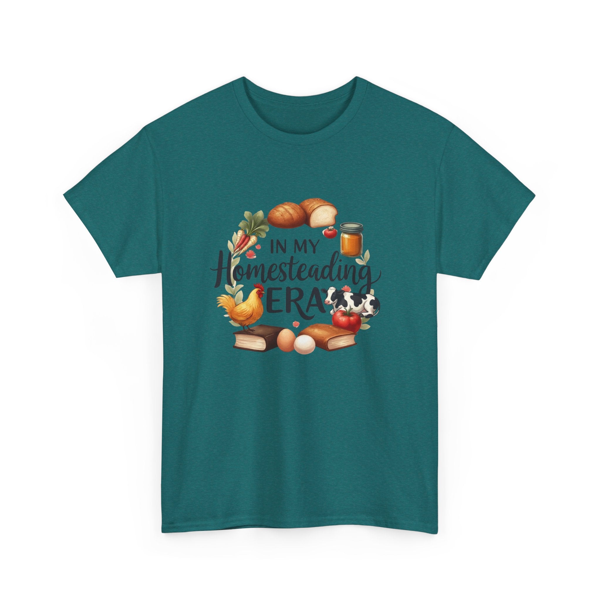 Homesteading Era Tee — Cute Bread, Chickens & Eggs Design