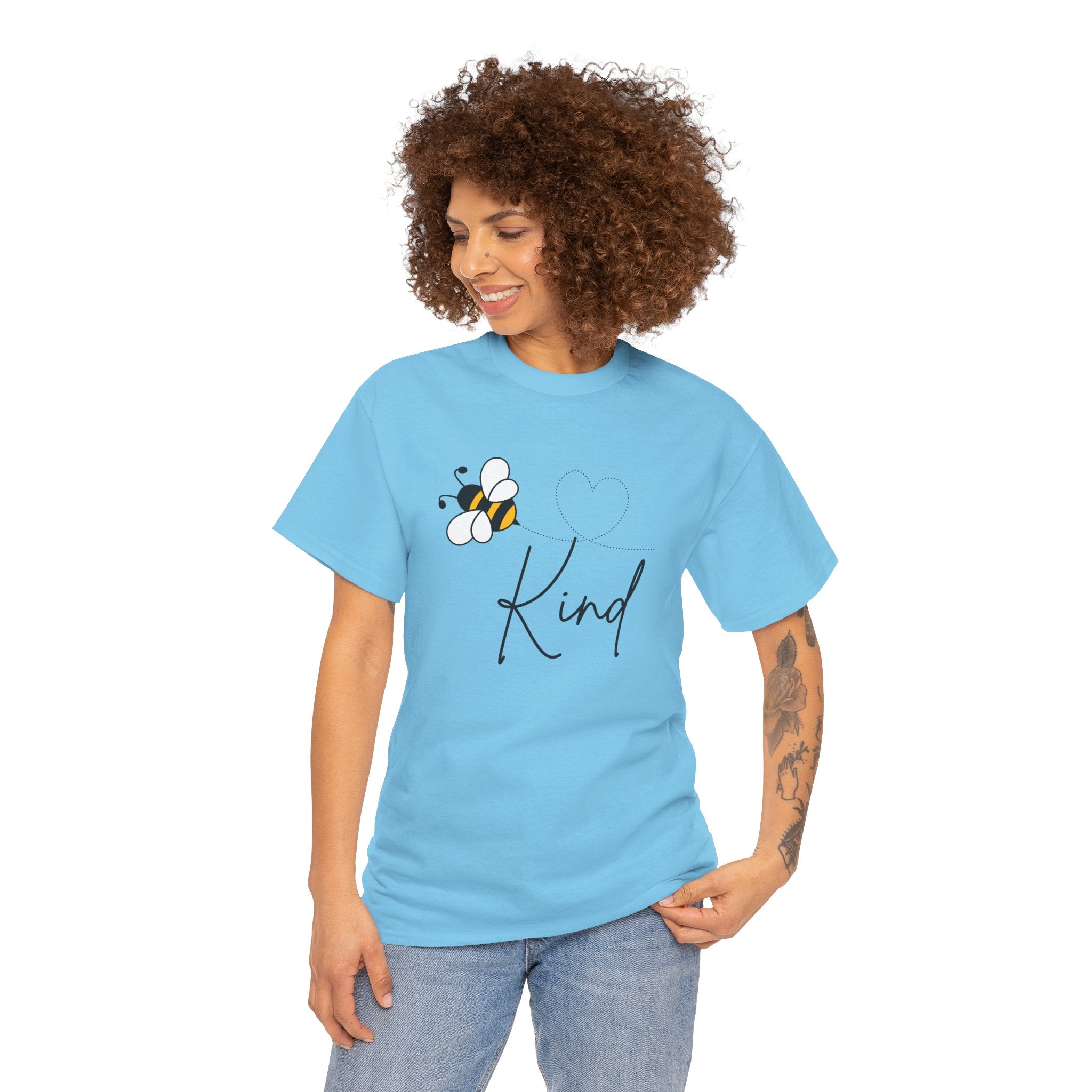 Kind Bee T‑Shirt — Minimalist Positive Message Tee