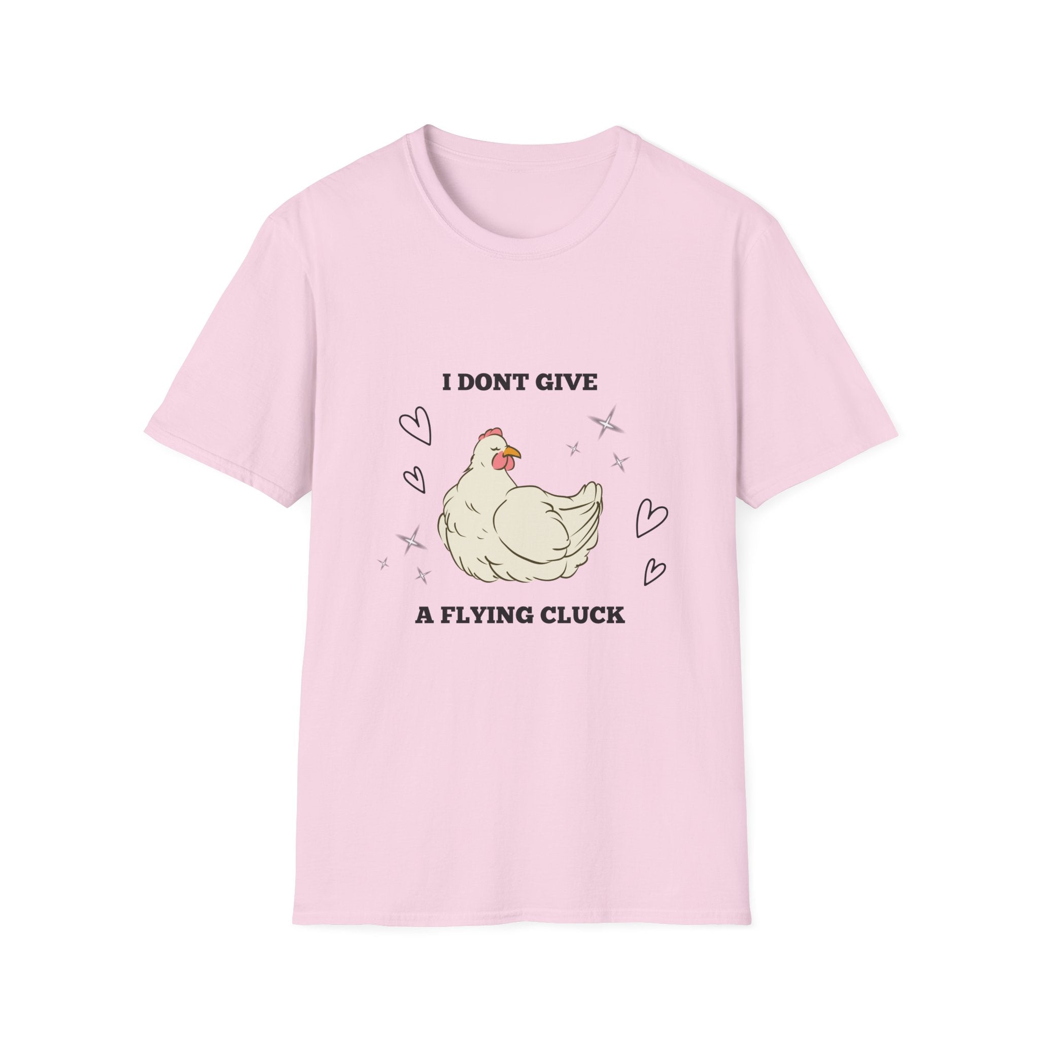 I Don't Give a Flying Cluck T-Shirt — Cute Sarcastic Chicken Graphic Tee