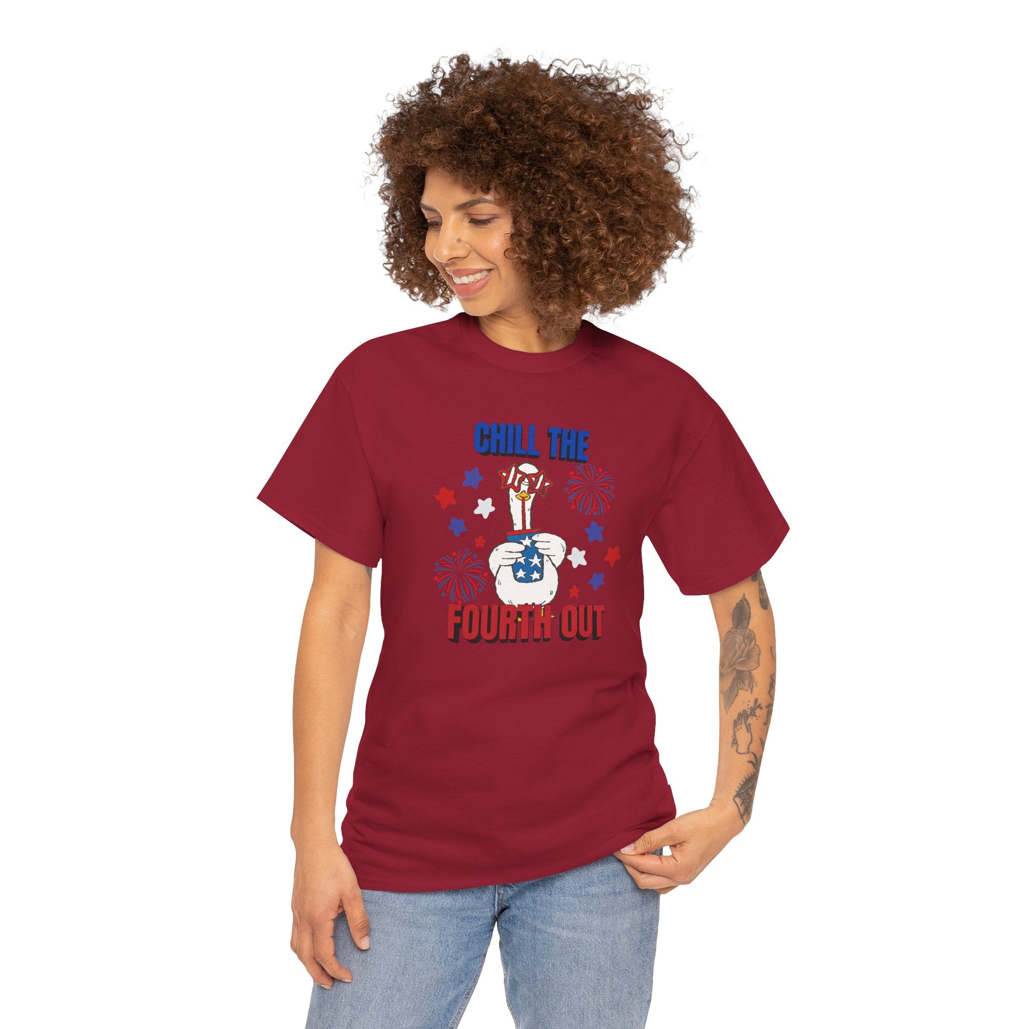 Chill the FOURTH Out - Funny Goose T-Shirt