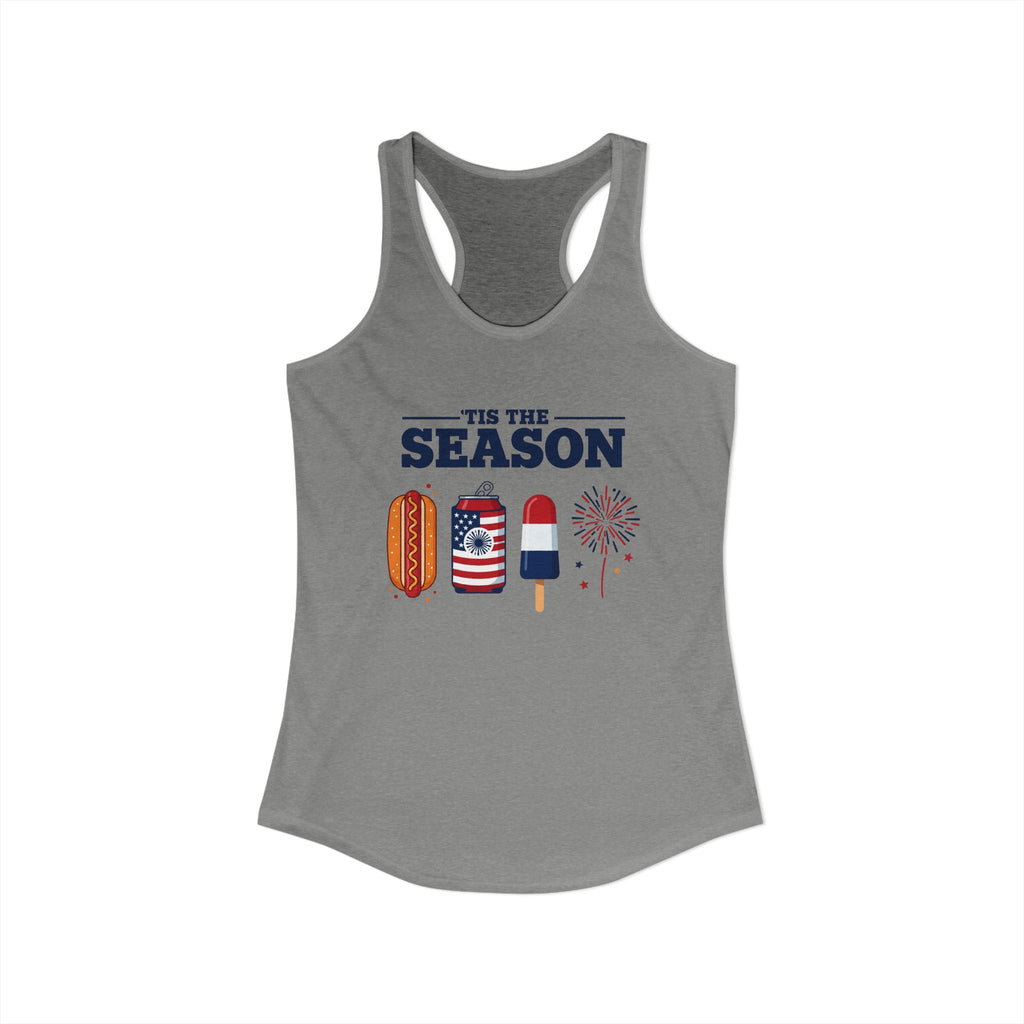 4th of July USA 'Tis the Season Racerback Tank