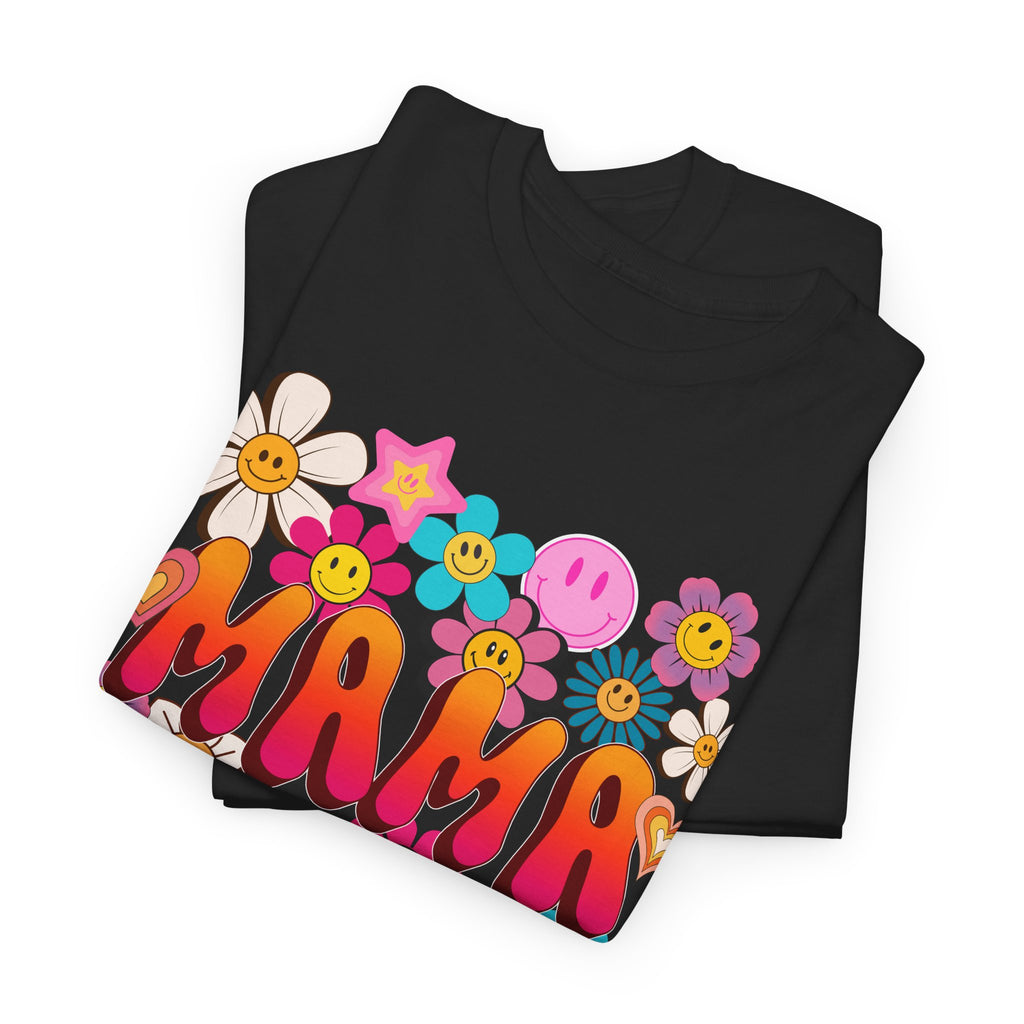 Mama Floral Tee — Retro Cute Flower Mom T‑Shirt