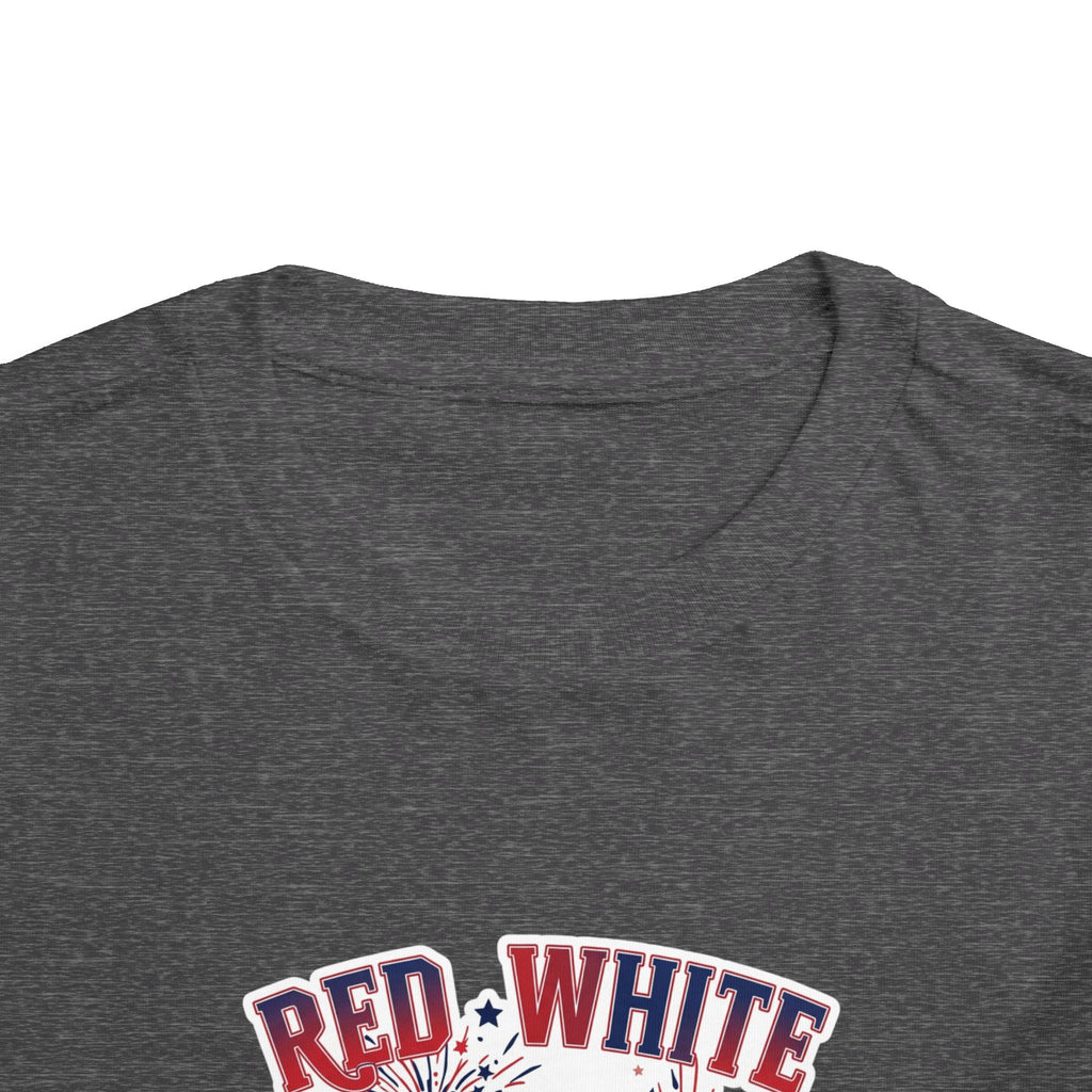 Toddler Tee - "Red, White & Boom" Monster Truck 4th of July Shirt