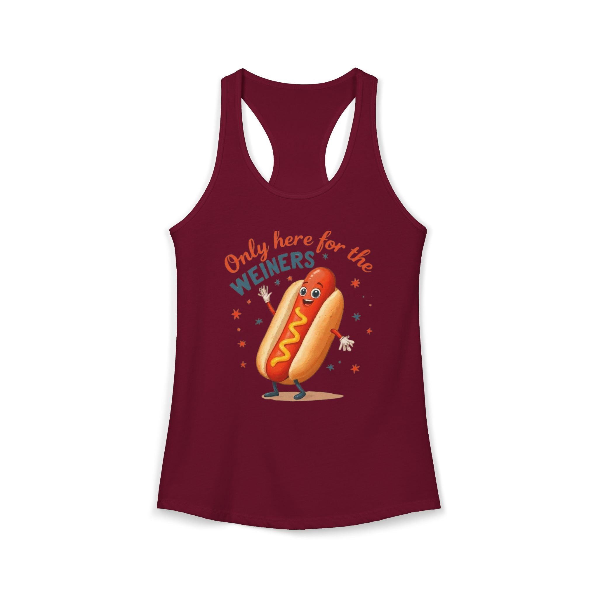 'Only Here for the Weiners' Hot Dog Cookout Tank