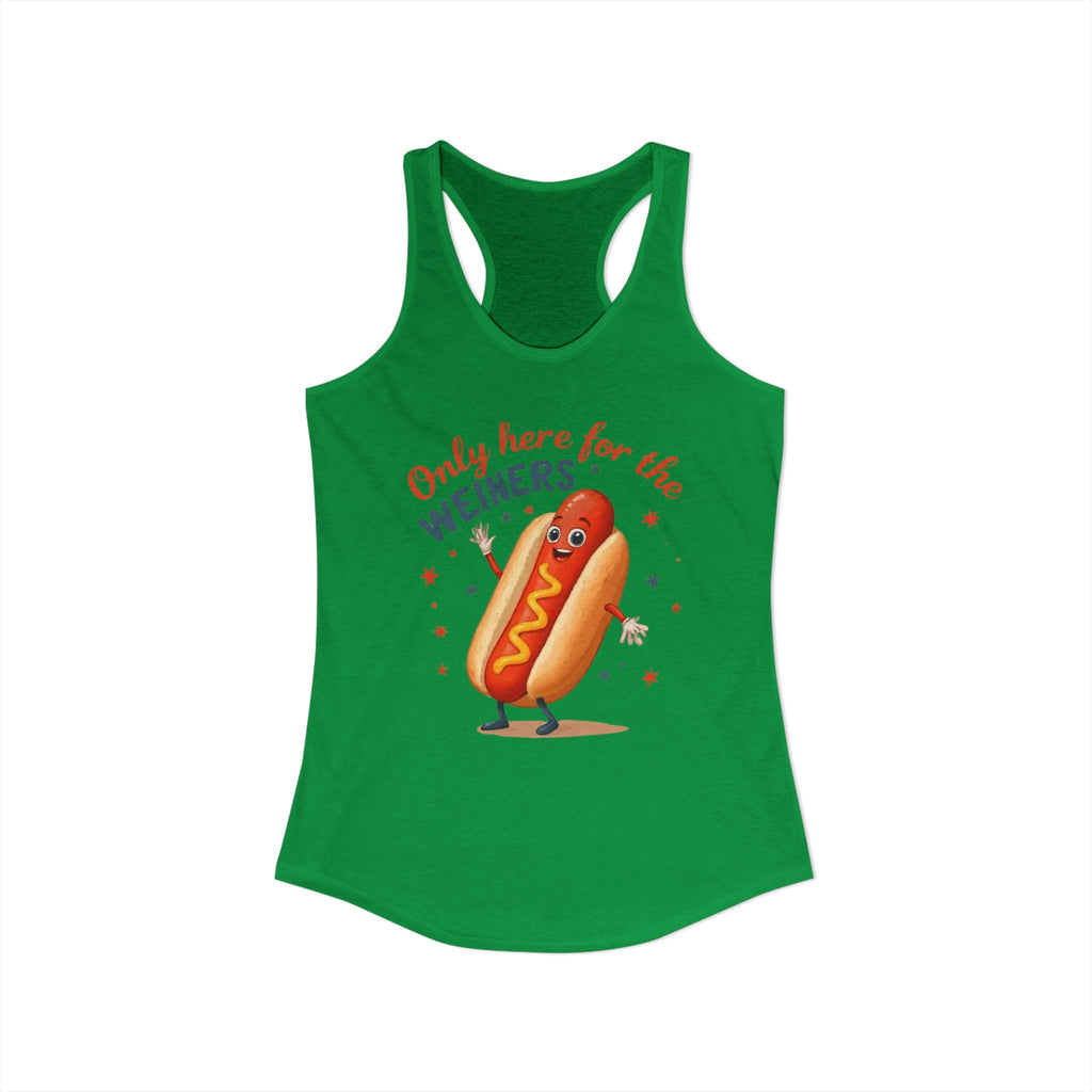 'Only Here for the Weiners' Hot Dog Cookout Tank