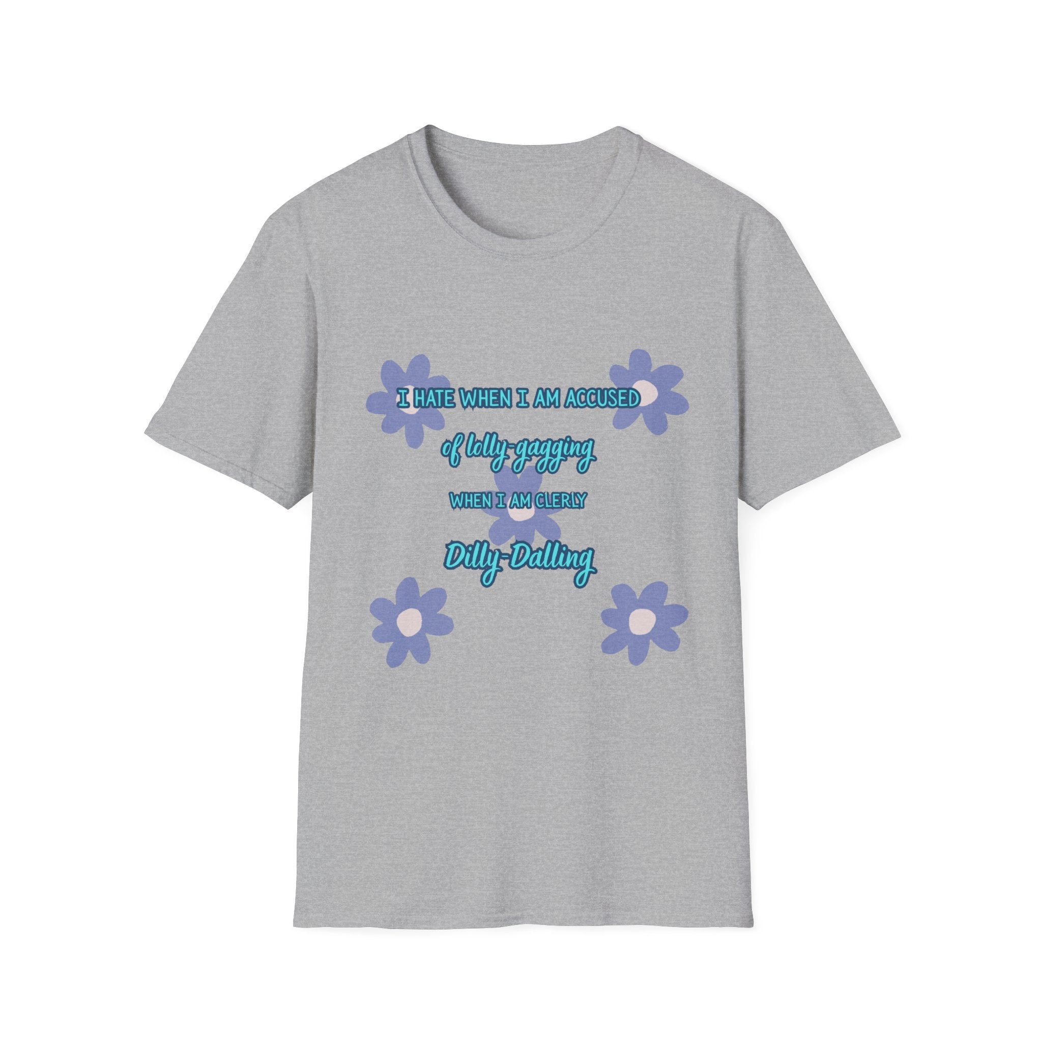 Graphic T-Shirt — "I Smile When I Am Asked If I’m Okay, When I’m Not" Floral Mental Health Tee