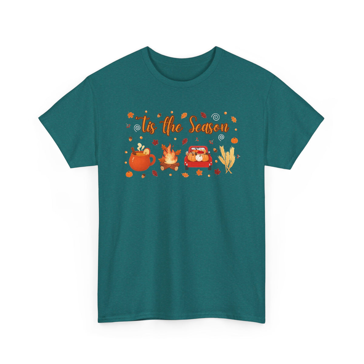 Tis the season pumpkin Heavy Cotton Tee
