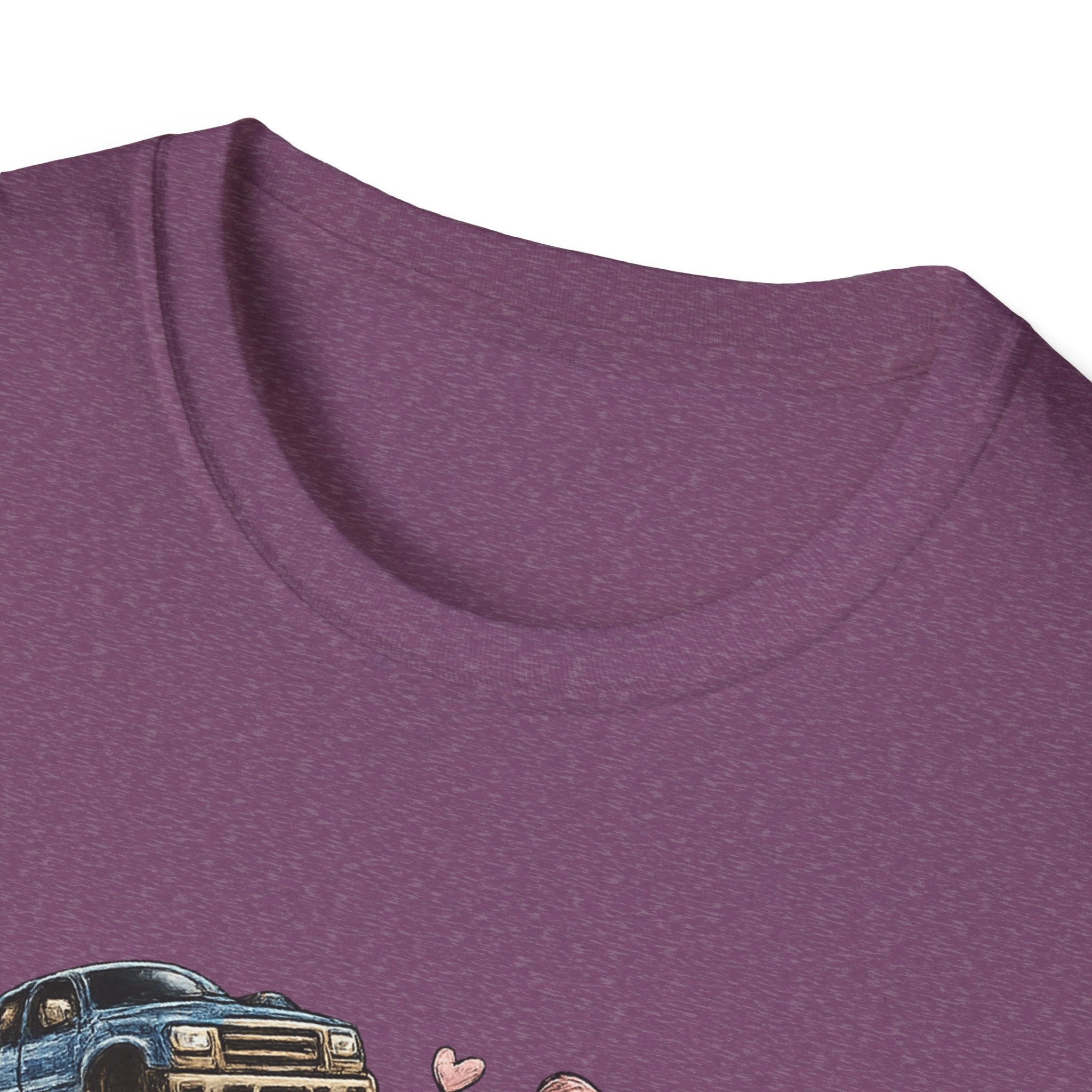 Mama Jeep & Ballet Shoes T-Shirt — 'MAMA' Graphic Tee with Trucks, Bows & Ballet Slippers