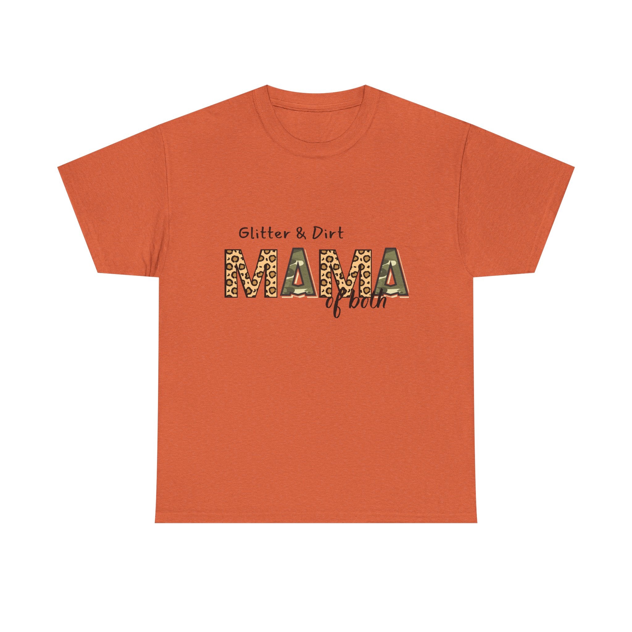 Mama of Dirt Tee — "Glitter & Dirt" Leopard Print Mama T‑Shirt