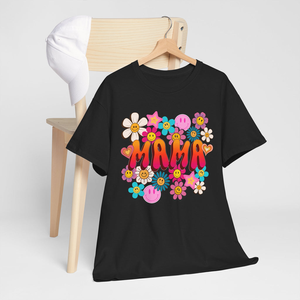 Mama Floral Tee — Retro Cute Flower Mom T‑Shirt