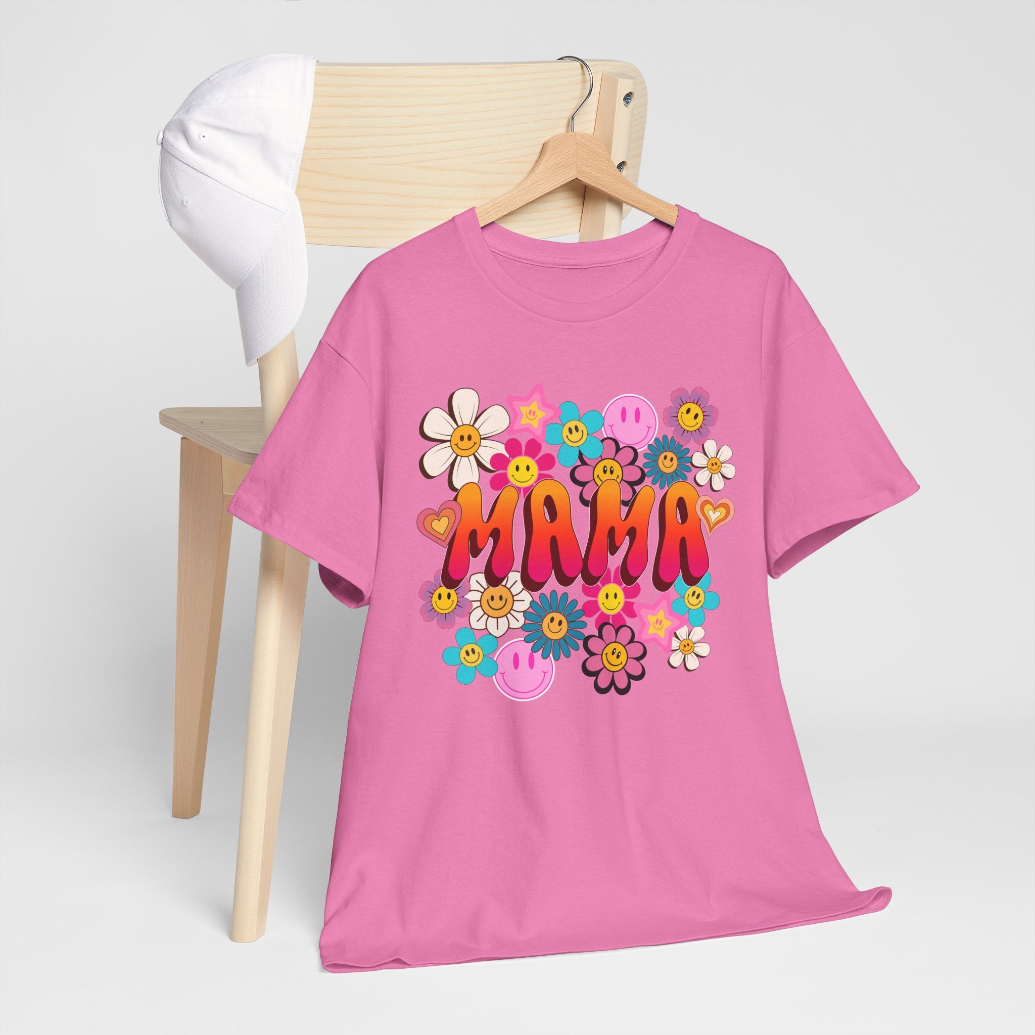 Mama Floral Tee — Retro Cute Flower Mom T‑Shirt