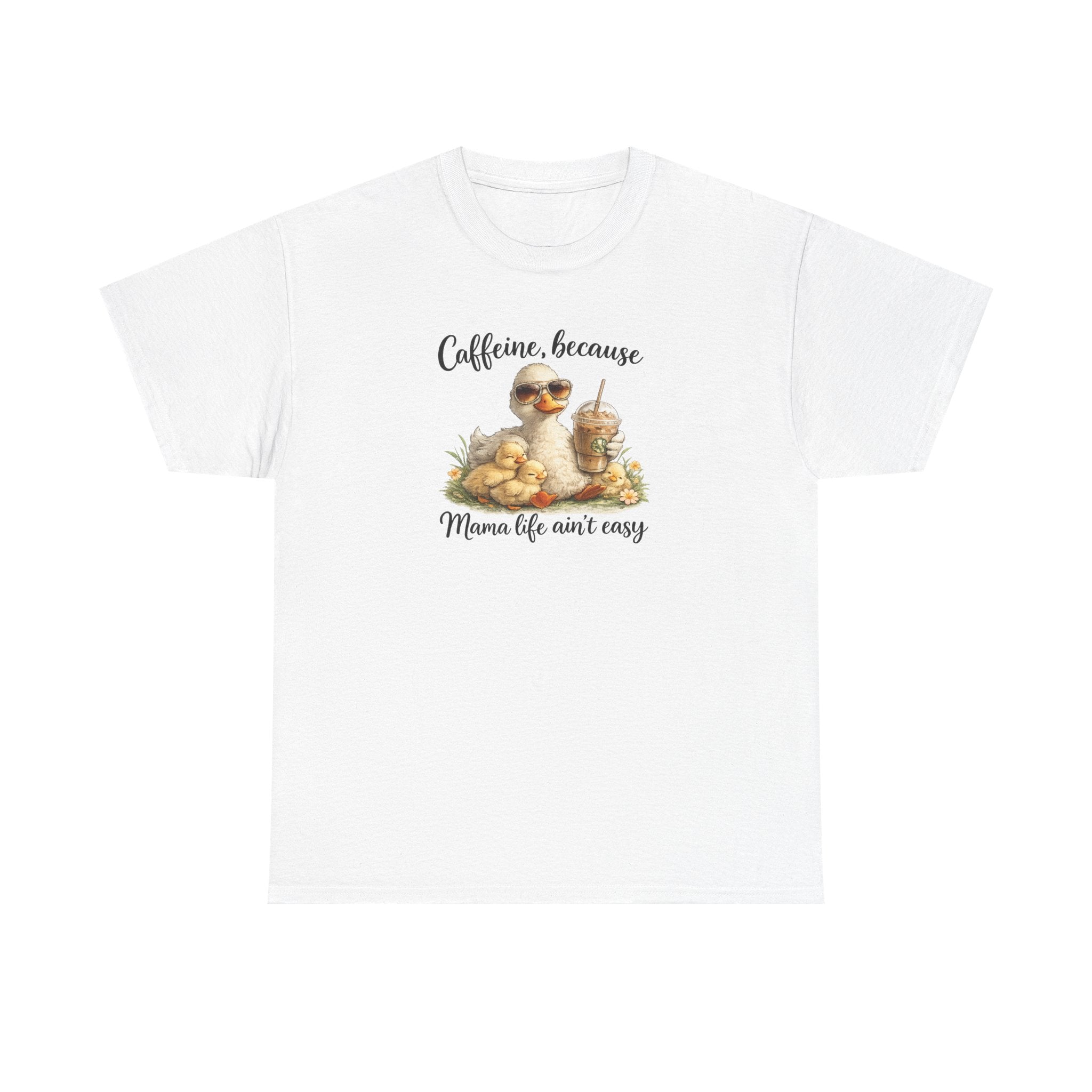 Mom Life Coffee Tee — Cute Mom & Baby Duck Caffeine Shirt