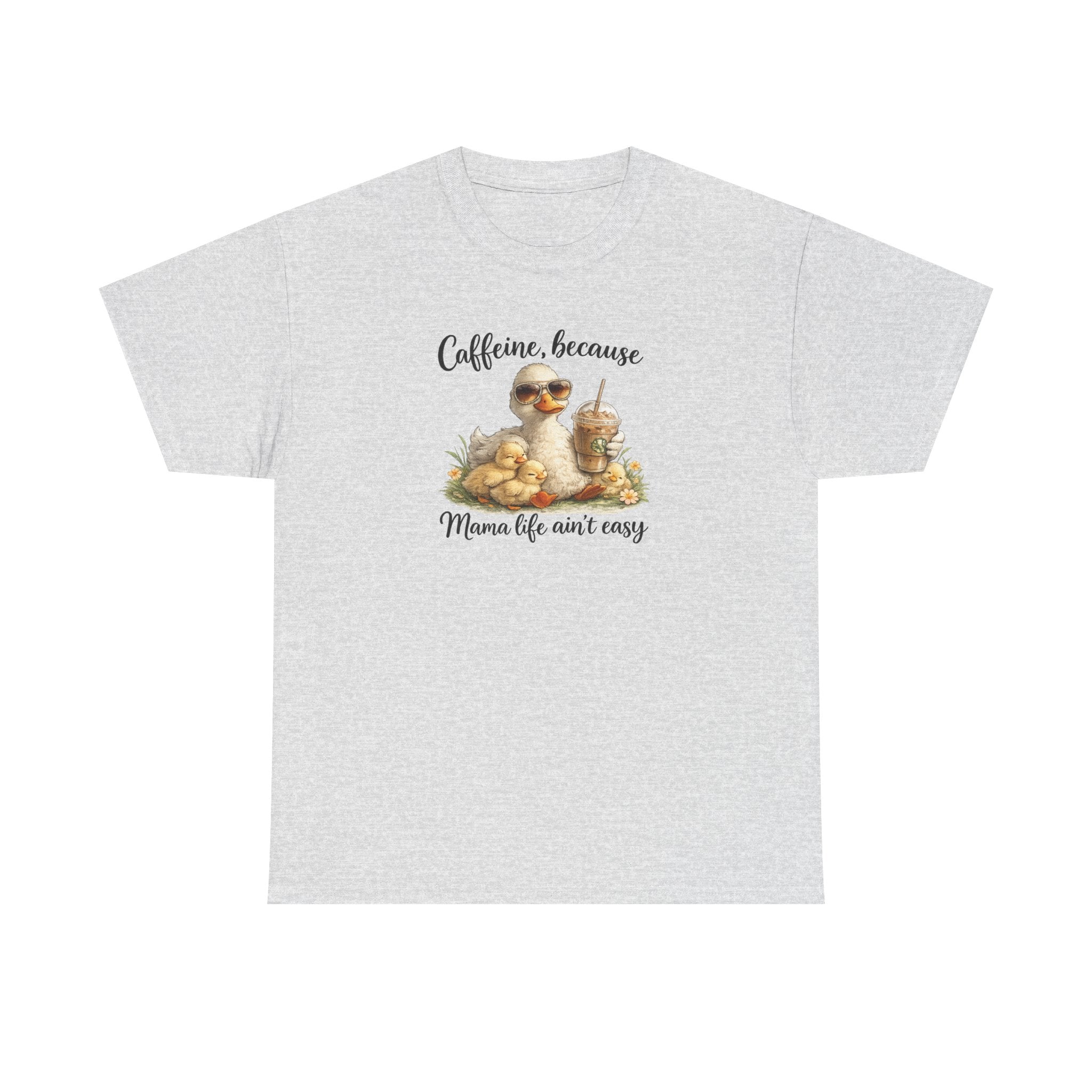 Mom Life Coffee Tee — Cute Mom & Baby Duck Caffeine Shirt