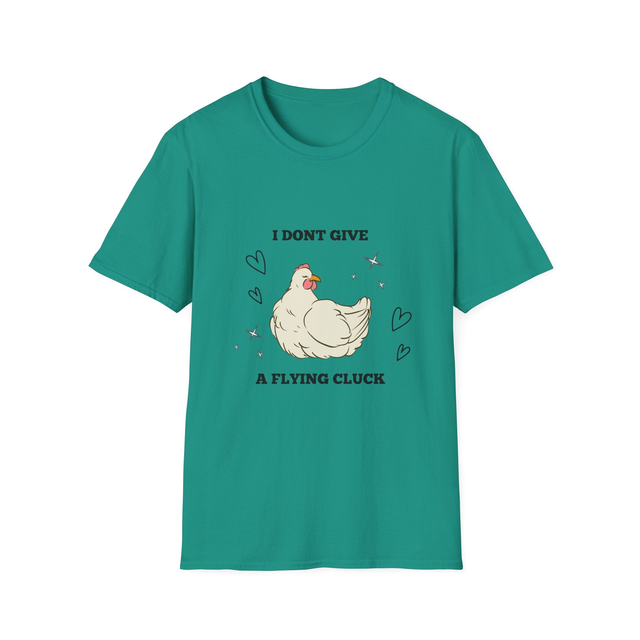 I Don't Give a Flying Cluck T-Shirt — Cute Sarcastic Chicken Graphic Tee