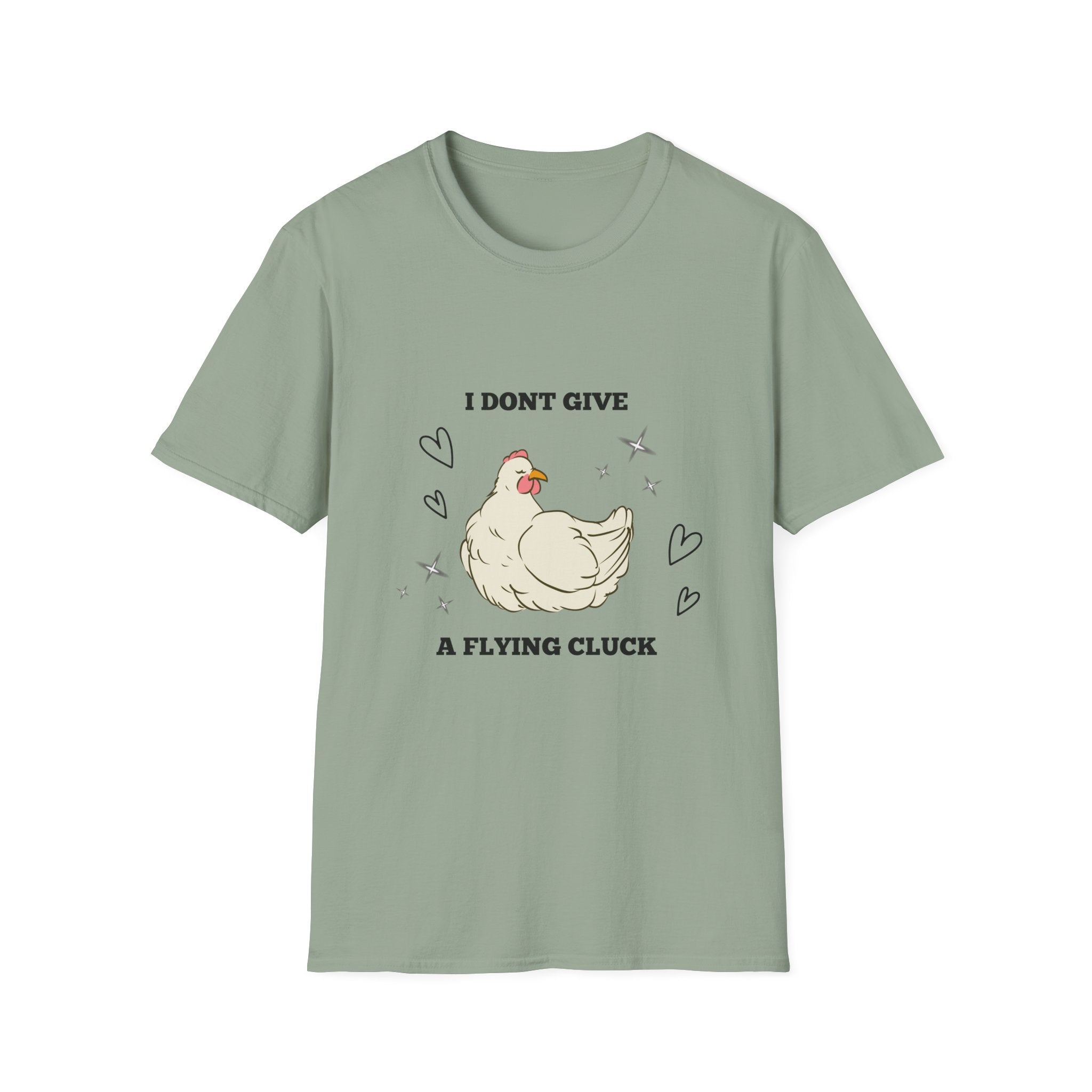 I Don't Give a Flying Cluck T-Shirt — Cute Sarcastic Chicken Graphic Tee
