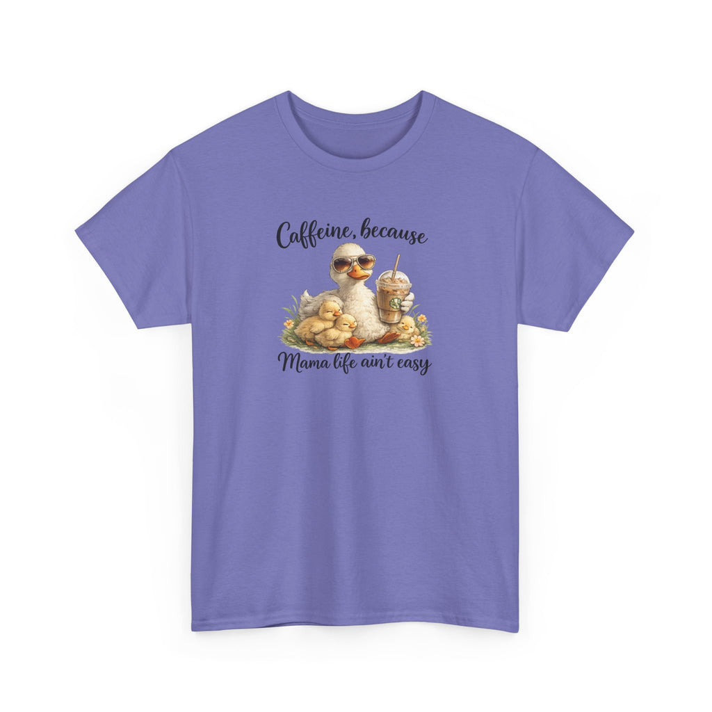 Mom Life Coffee Tee — Cute Mom & Baby Duck Caffeine Shirt