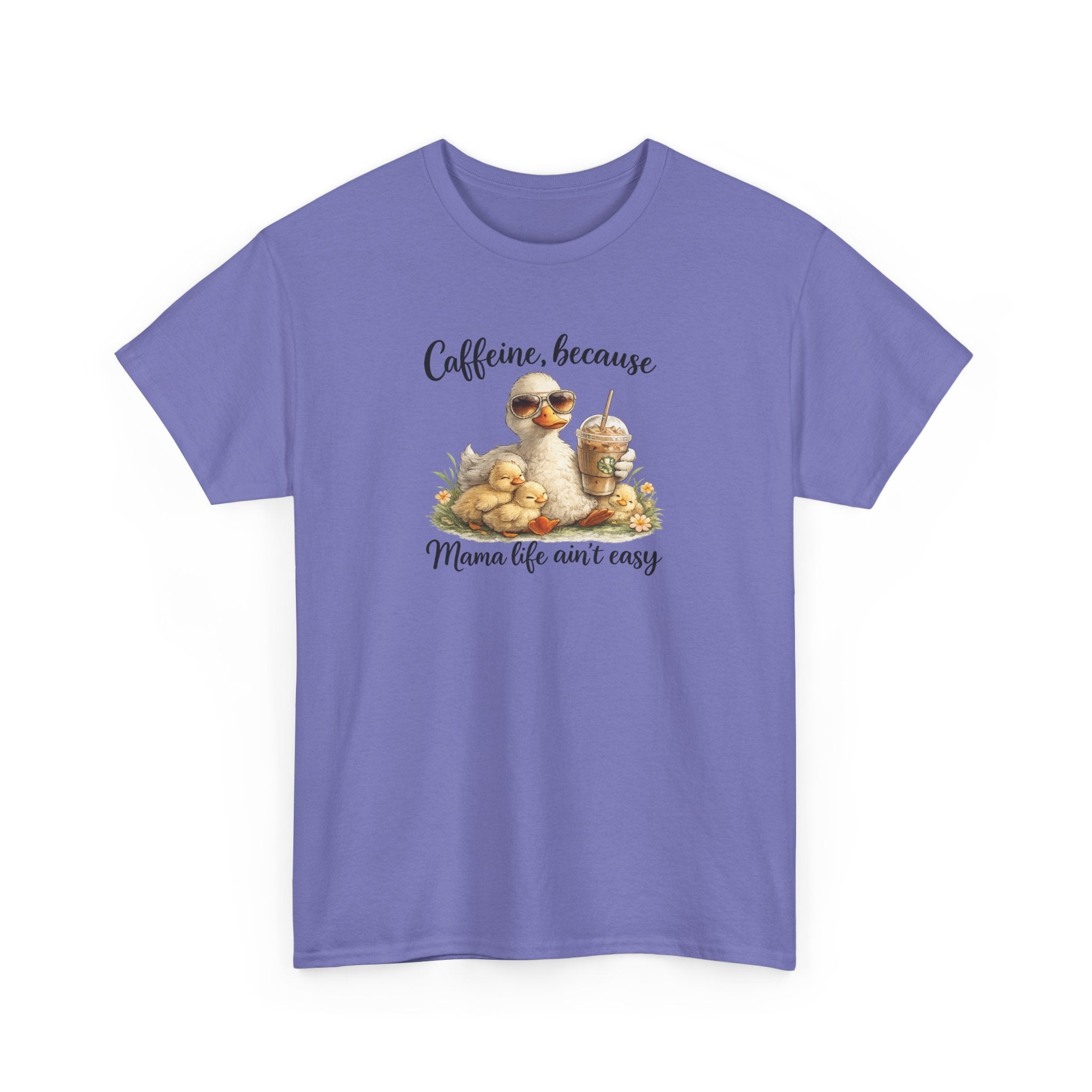 Mom Life Coffee Tee — Cute Mom & Baby Duck Caffeine Shirt
