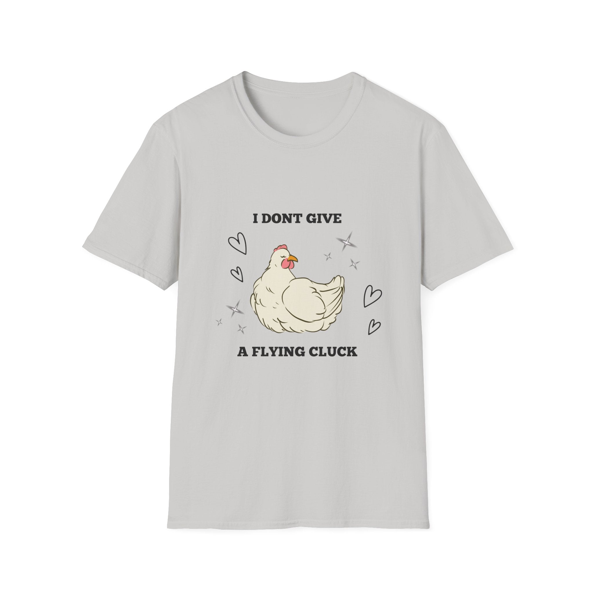 I Don't Give a Flying Cluck T-Shirt — Cute Sarcastic Chicken Graphic Tee