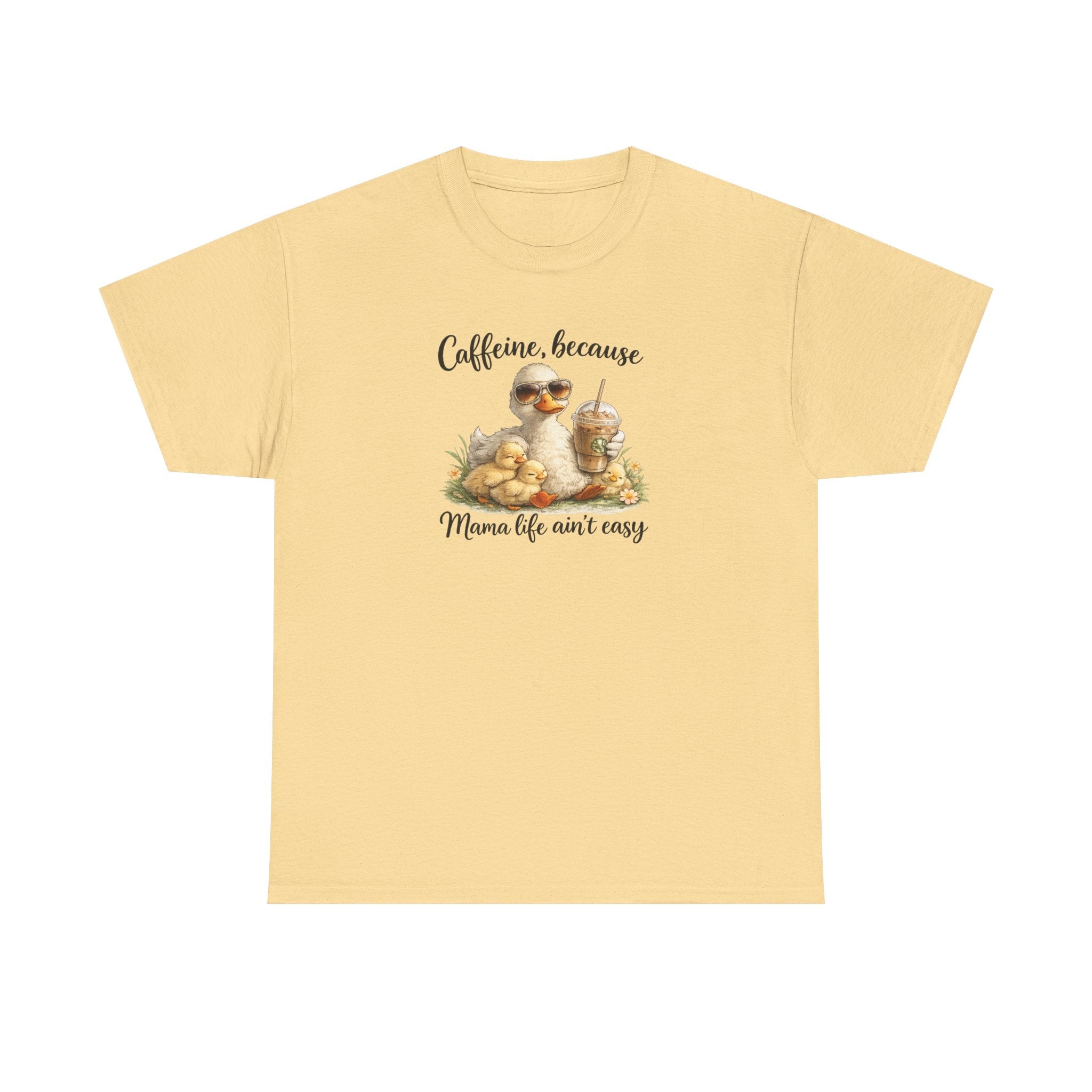 Mom Life Coffee Tee — Cute Mom & Baby Duck Caffeine Shirt